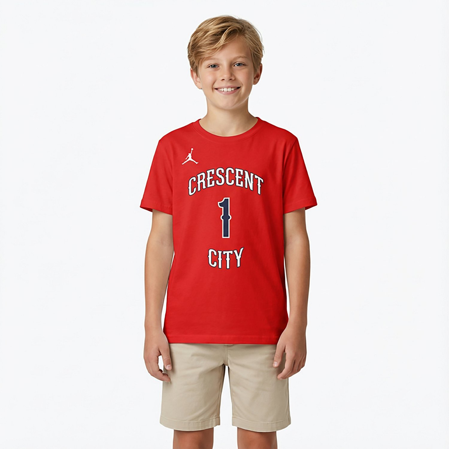 Youth Jordan Brand Zion Williamson New Orleans Pelicans Name  Number Statement T-Shirt - view number 2