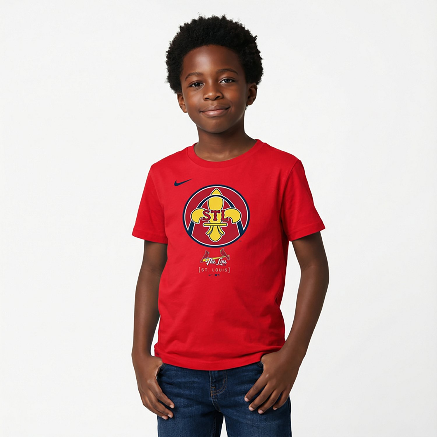 Nike Youth St. Louis Cardinals City Connect Logo Short Sleeve T-shirt - view number 2