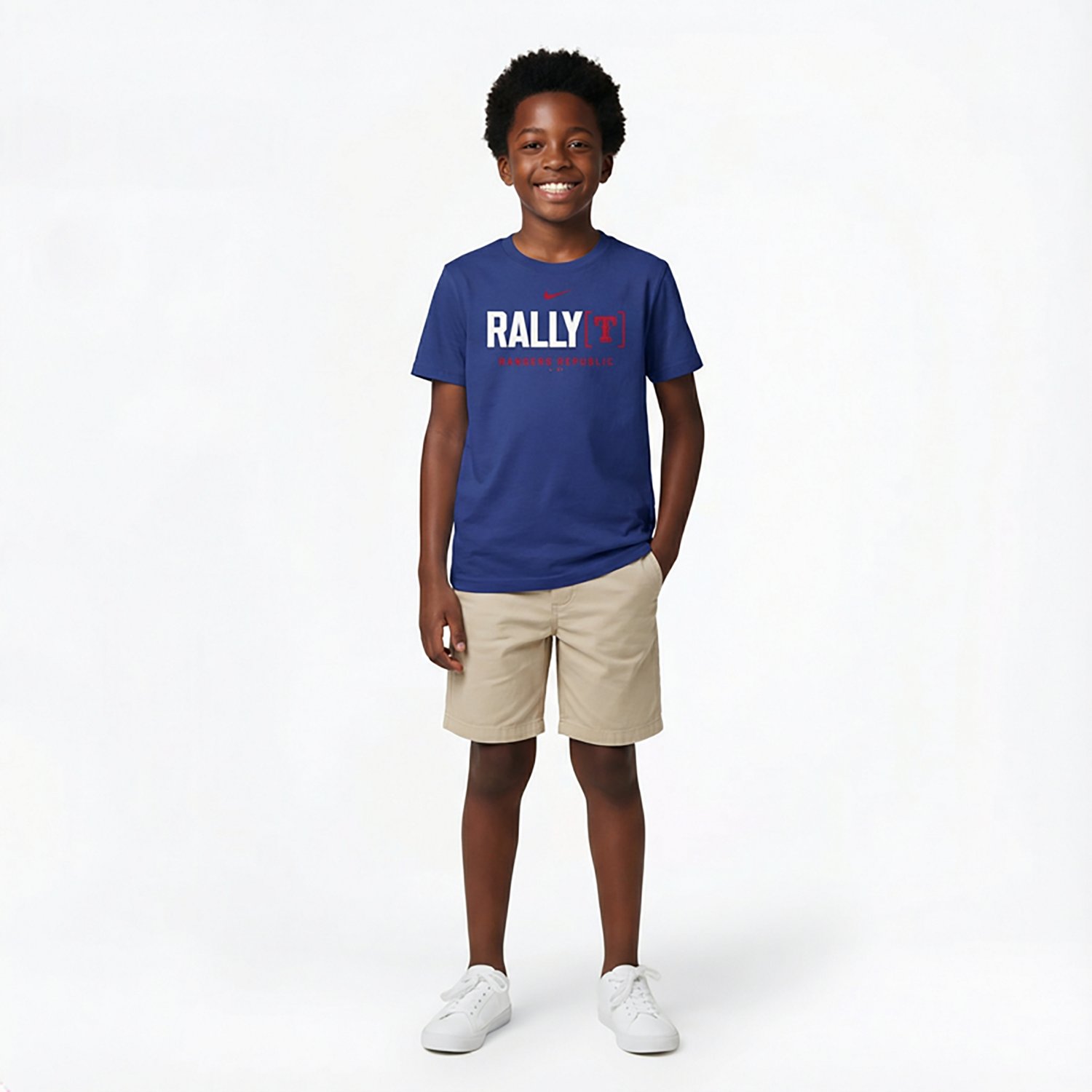 Nike Youth Texas Rangers Rally Home Short Sleeve T-shirt