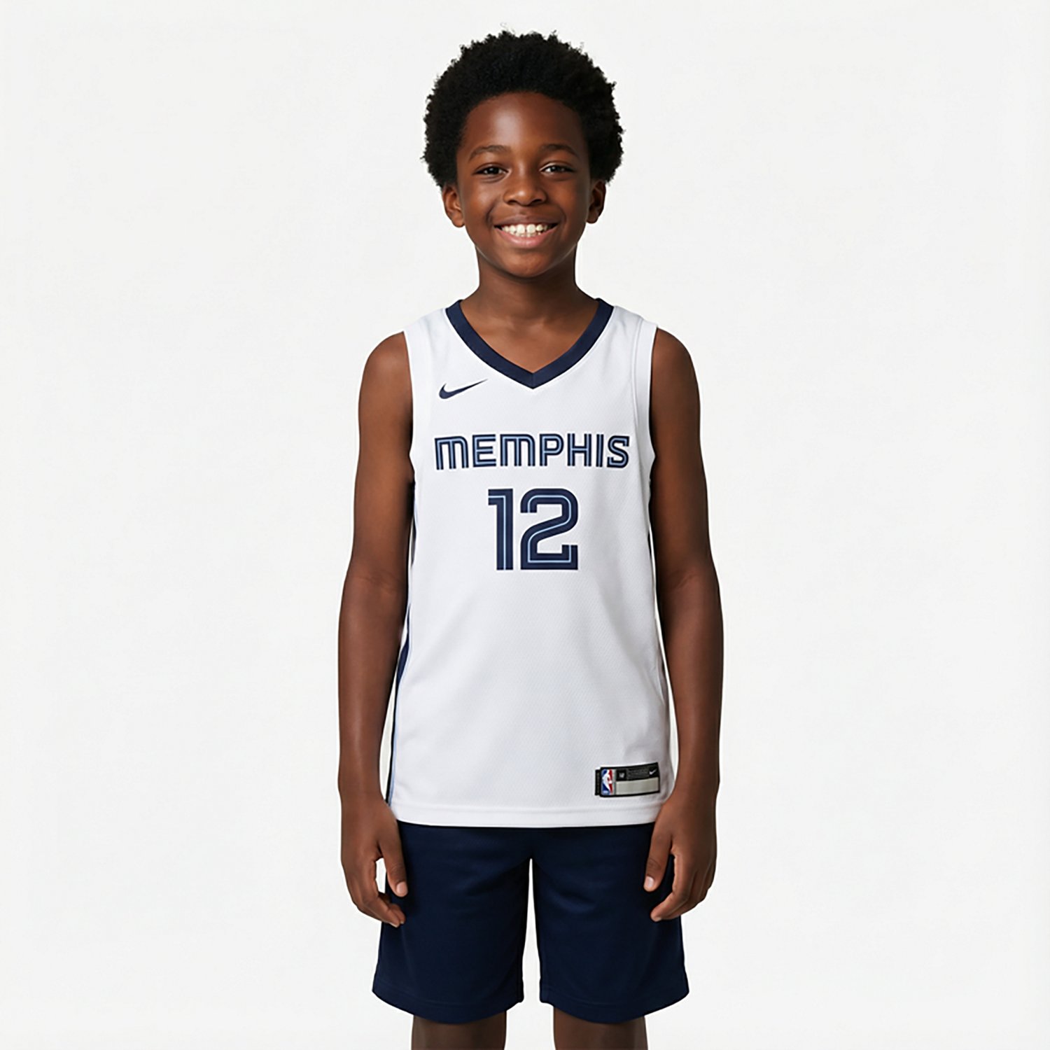 Youth Nike Ja Morant Memphis Grizzlies Swingman Jersey - Association Edition - view number 2