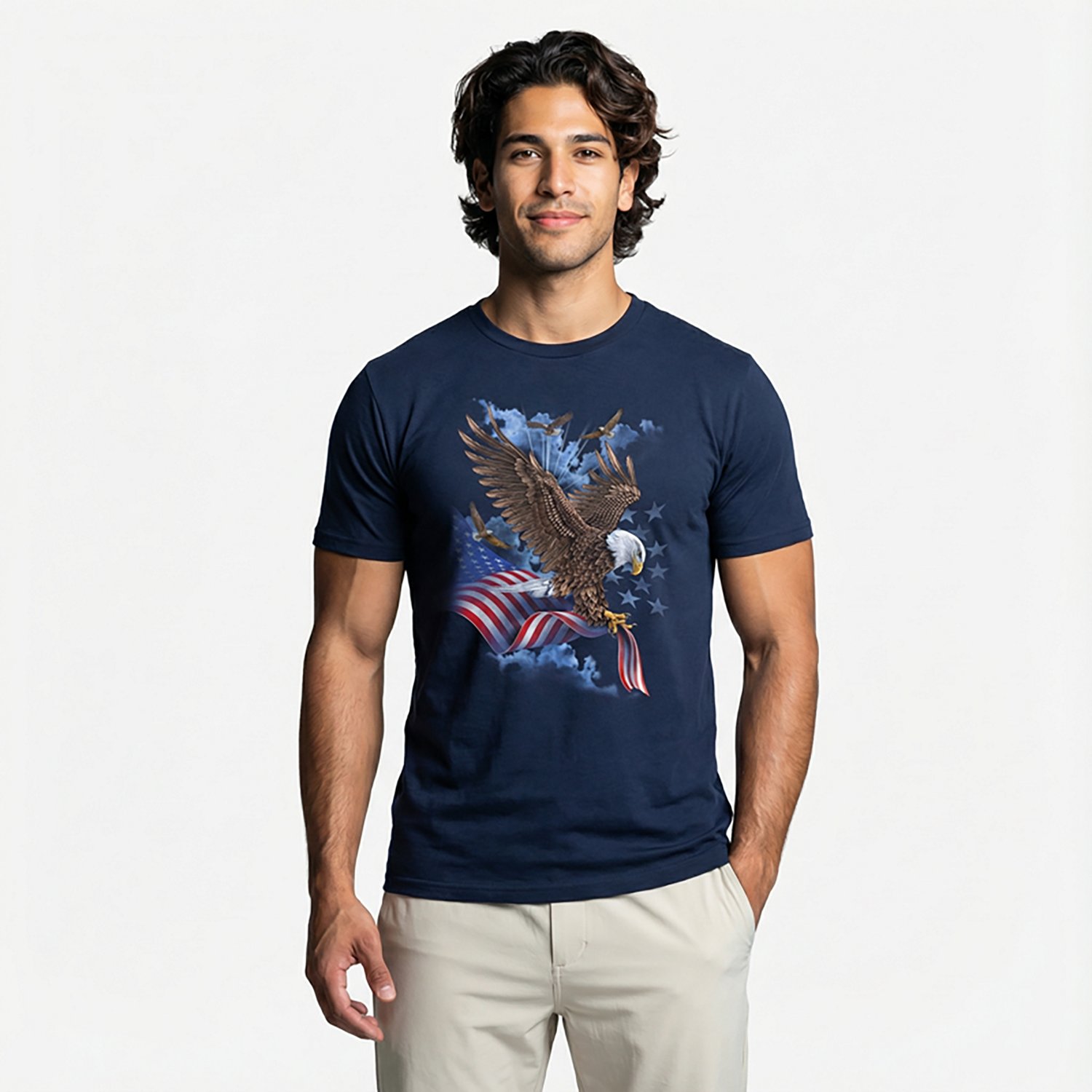 Mad Engine Generic Men's Soaring eagle Short Sleeve T-shirt