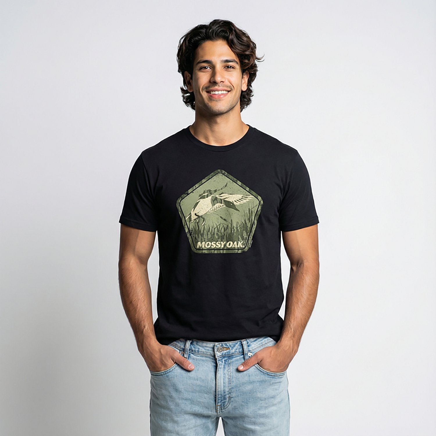 Mad Engine Mossy Oak Men's Duck Hunting Badge Short Sleeve T-shirt - view number 2