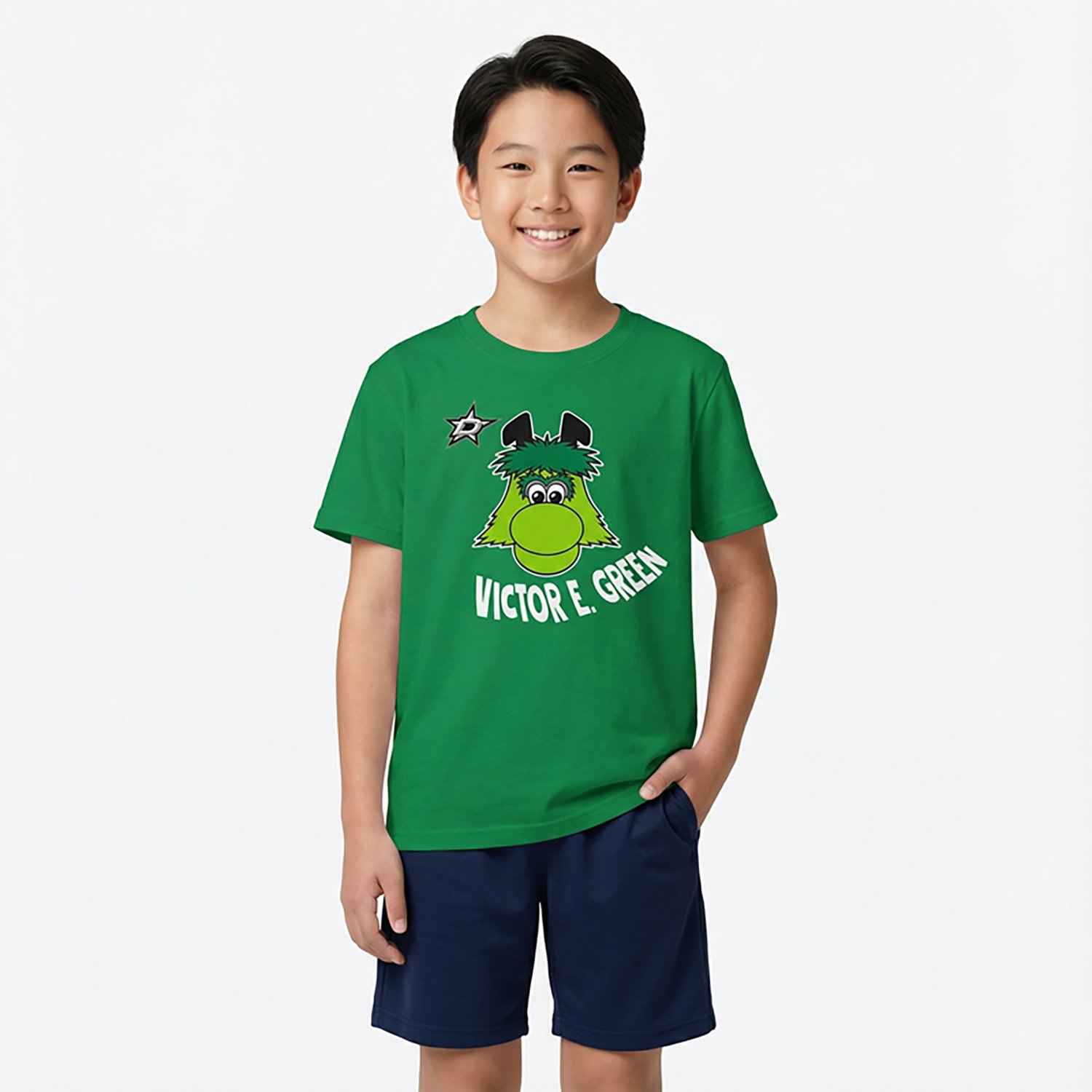 Outerstuff Boys' 4-7 Dallas Stars Mascot Head T-shirt - view number 2