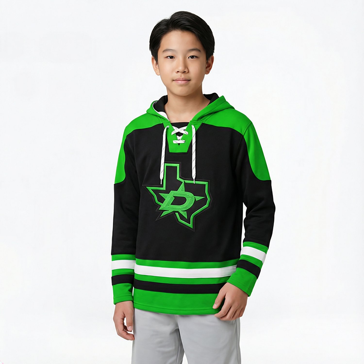 Outerstuff Youth Dallas Stars 3rd Pull Over Hockey Long Sleeve Hoodie