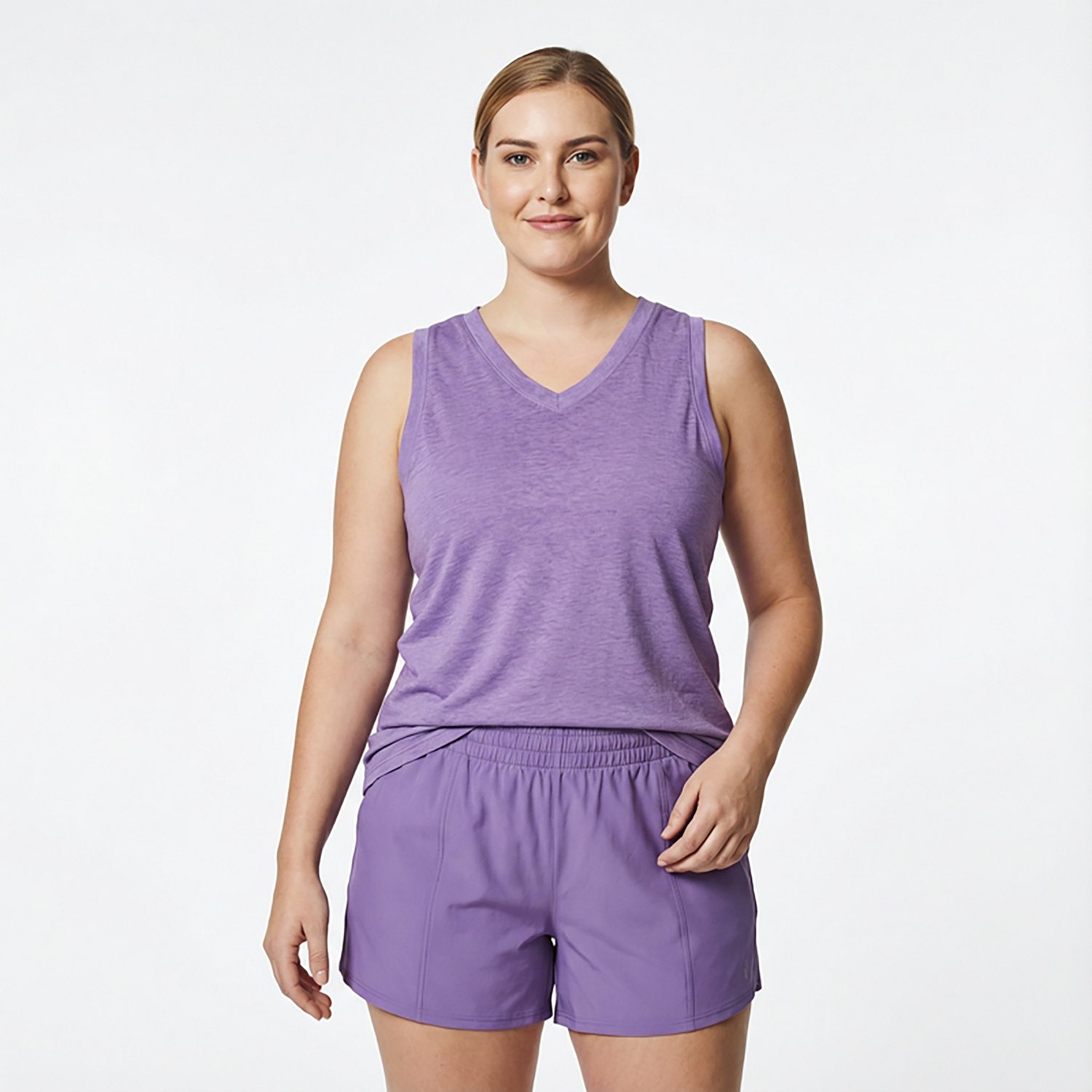 BCG Women's Burnout Slit Back Tank Top