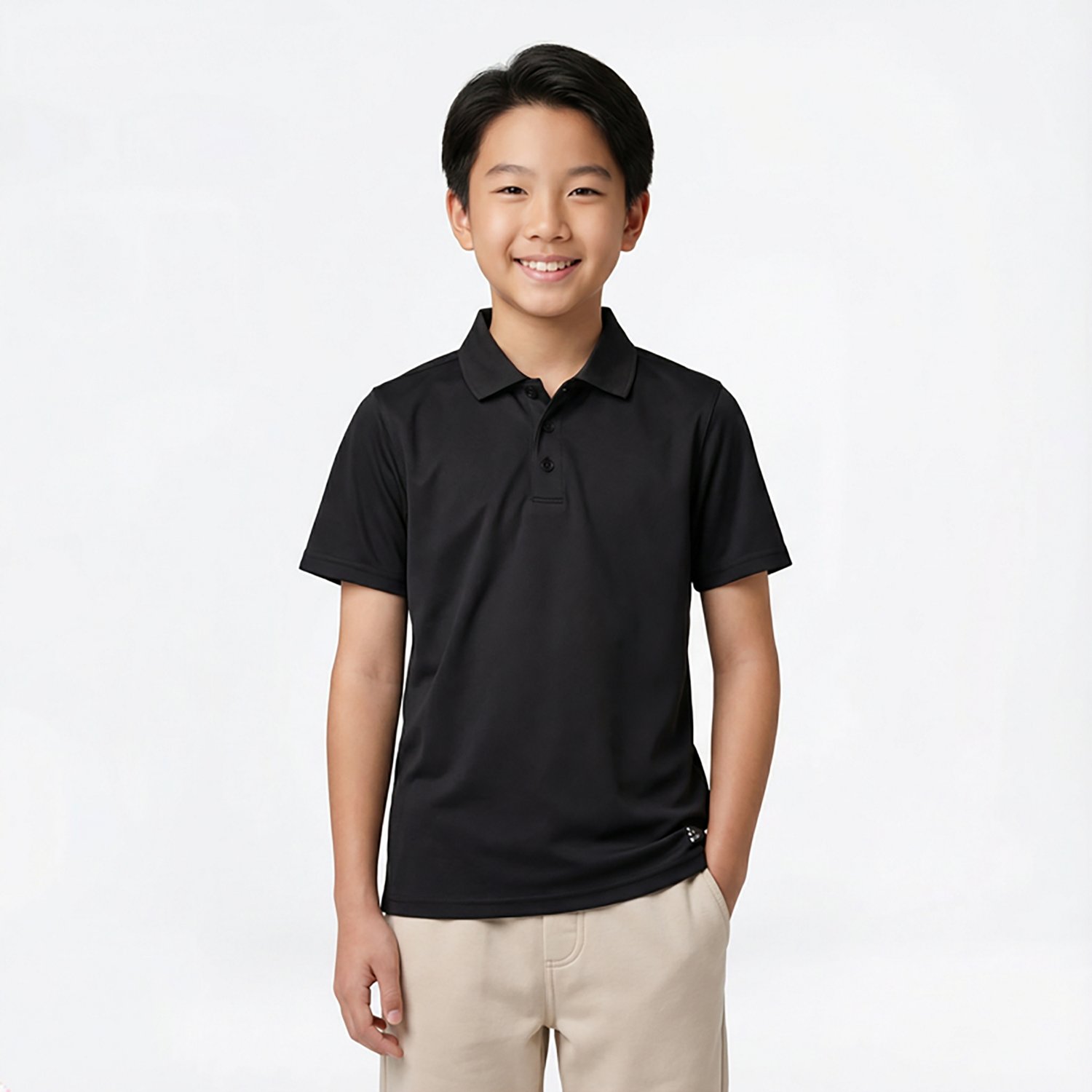 BCG Boys' Training Solid Short Sleeve Polo Shirt                                                                                 - view number 2