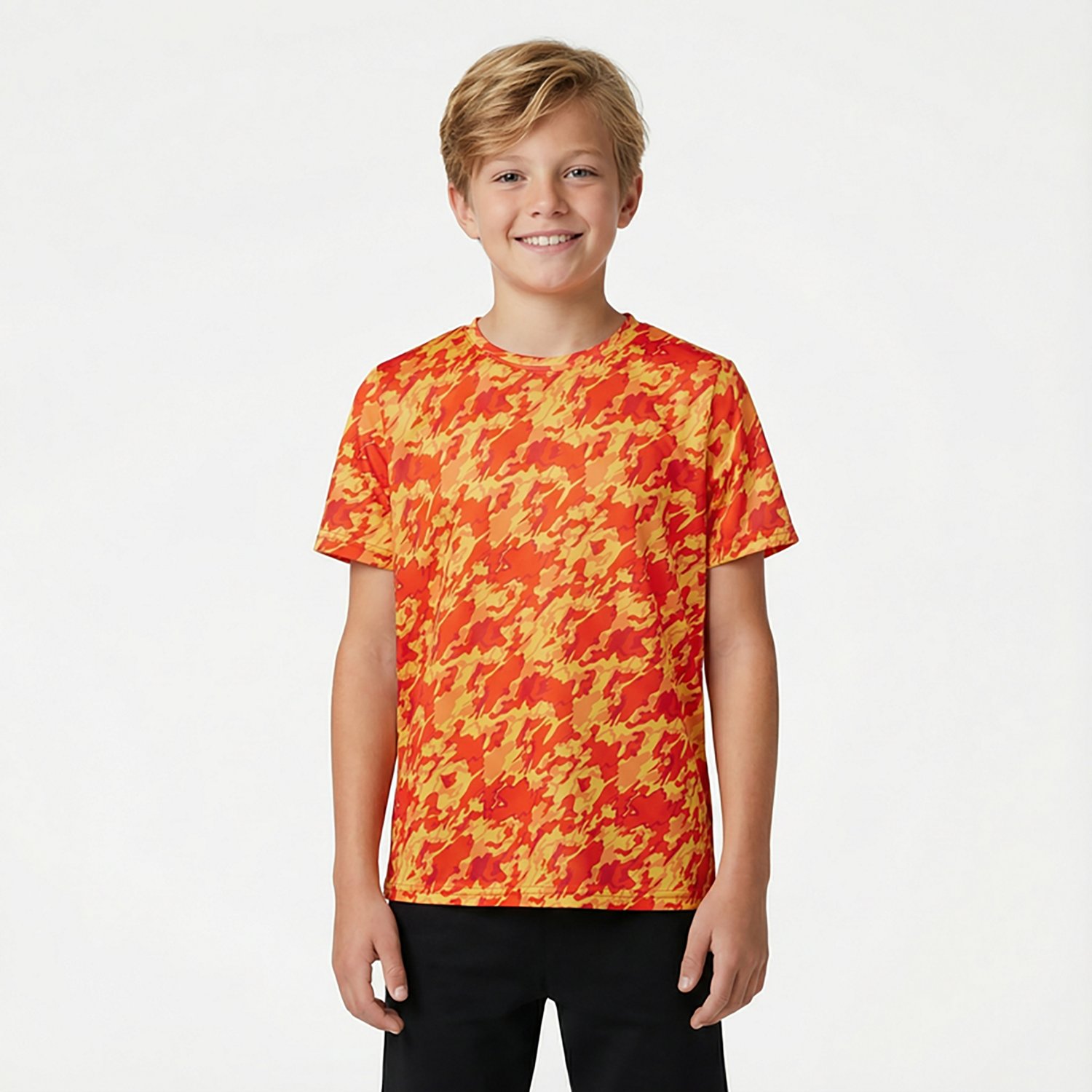 BCG Boys' Turbo Liquid Camo Print Short Sleeve T-shirt                                                                           - view number 2