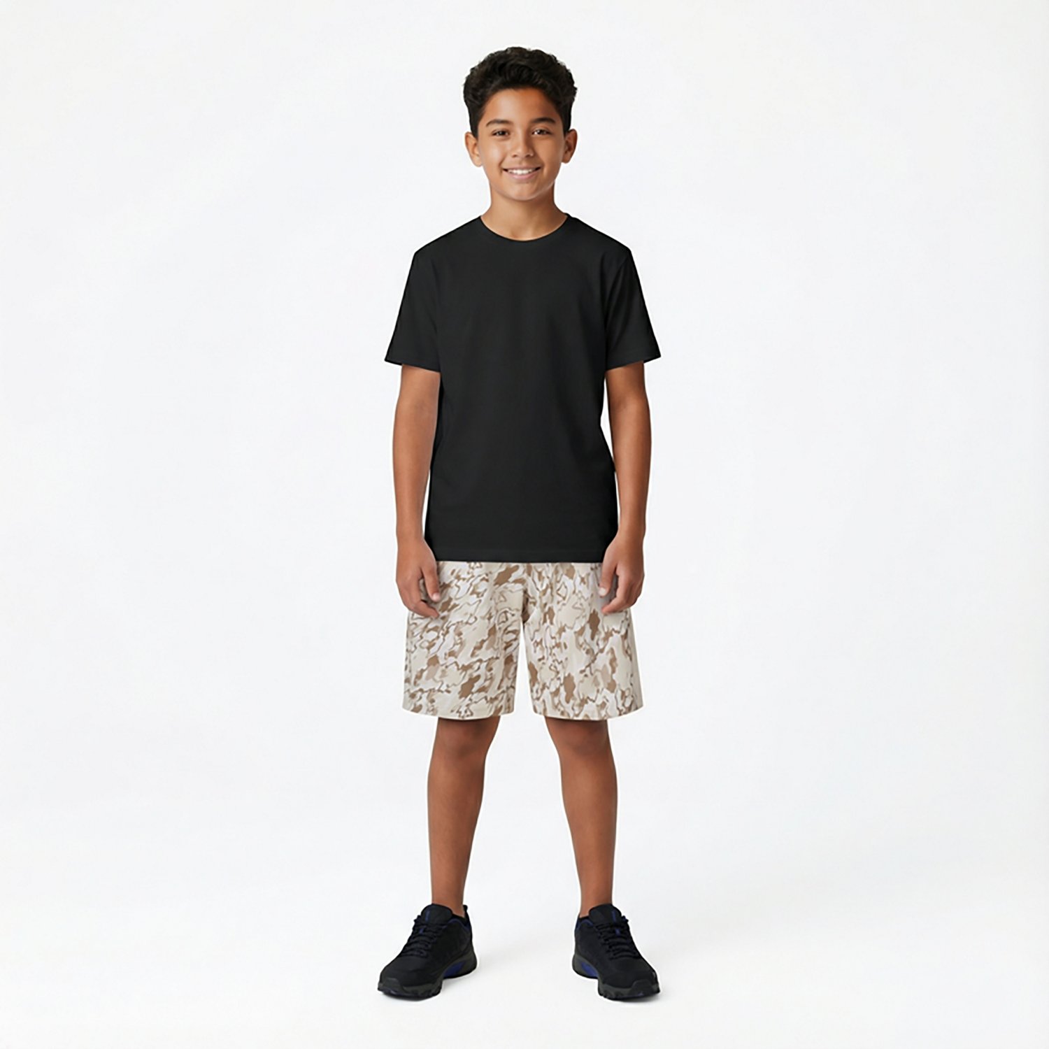 BCG Boys' Turbo Print #1 Shorts 7.5 in