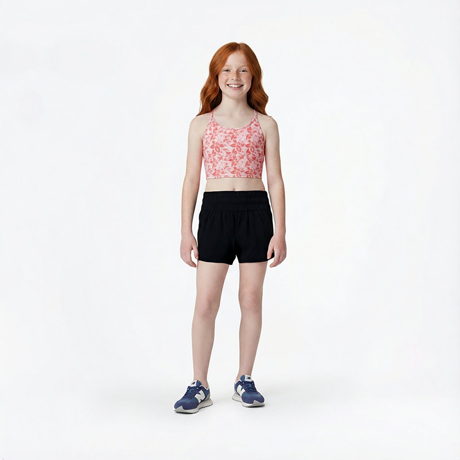 BCG Girls' Longline Printed Sports Bra