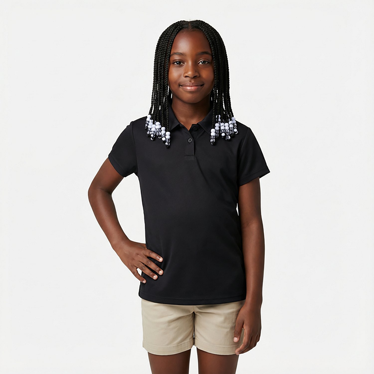 BCG Girls' Tennis Play Short Sleeve Polo Shirt                                                                                   - view number 2