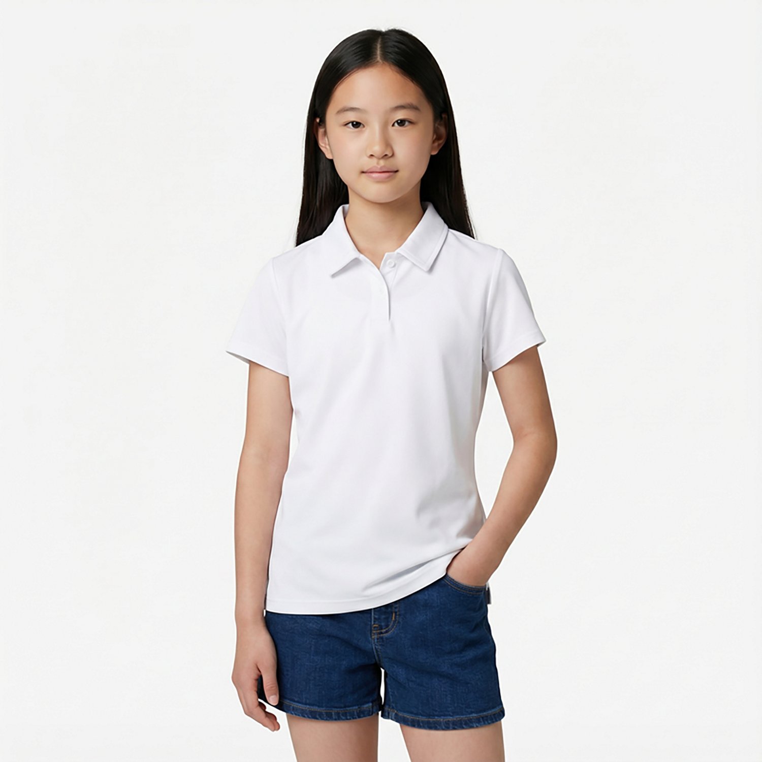 BCG Girls' Tennis Play Short Sleeve Polo Shirt                                                                                   - view number 2