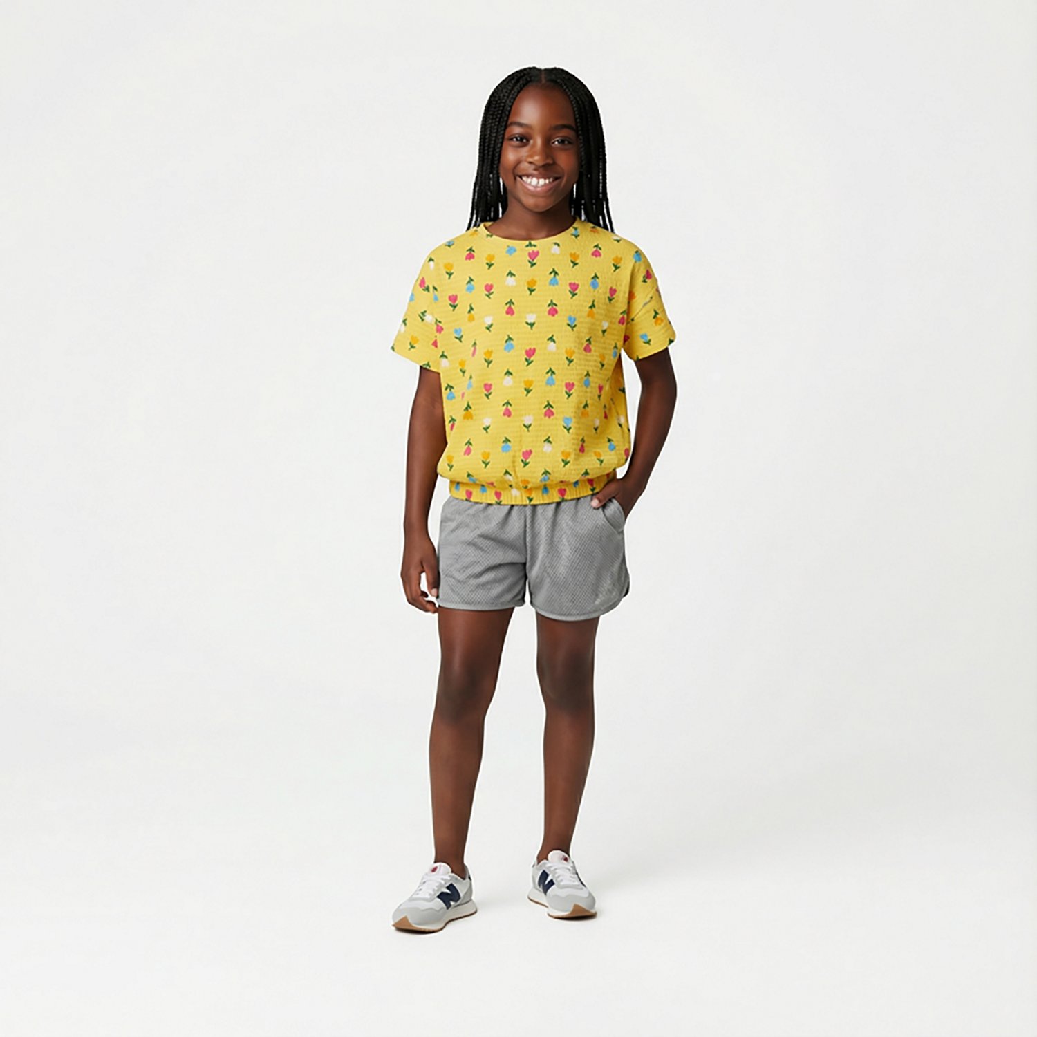 BCG Girls' Cinched T-shirt