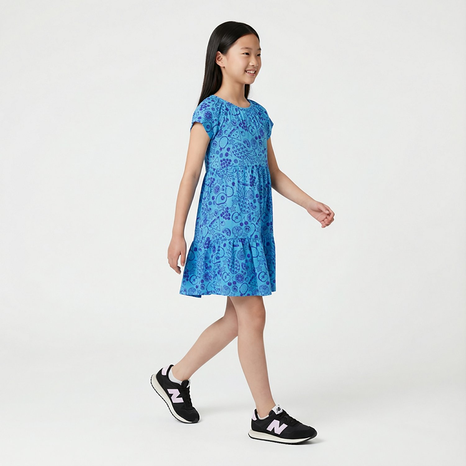 BCG Girls' Tiered Printed Dress                                                                                                  - view number 2