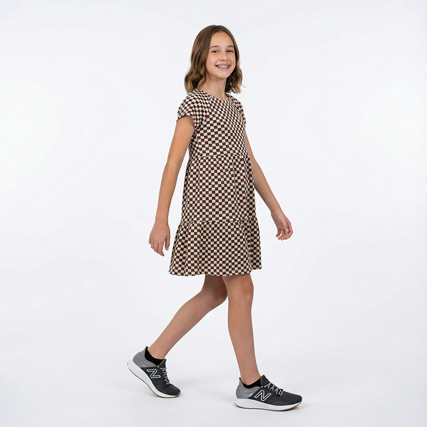 BCG Girls' Tiered Printed Dress                                                                                                  - view number 2