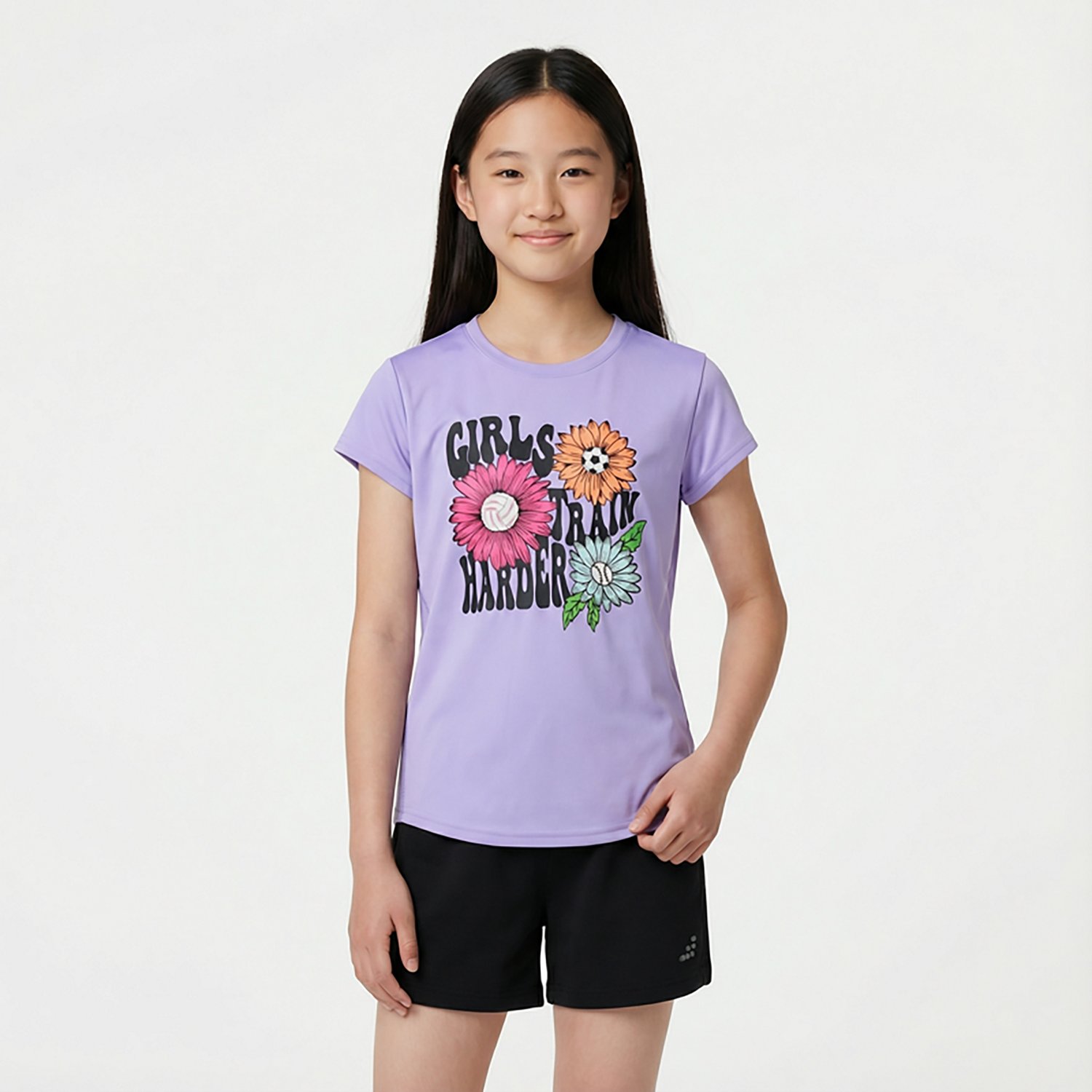BCG Girls' Training Turbo Train Harder T-shirt                                                                                   - view number 2