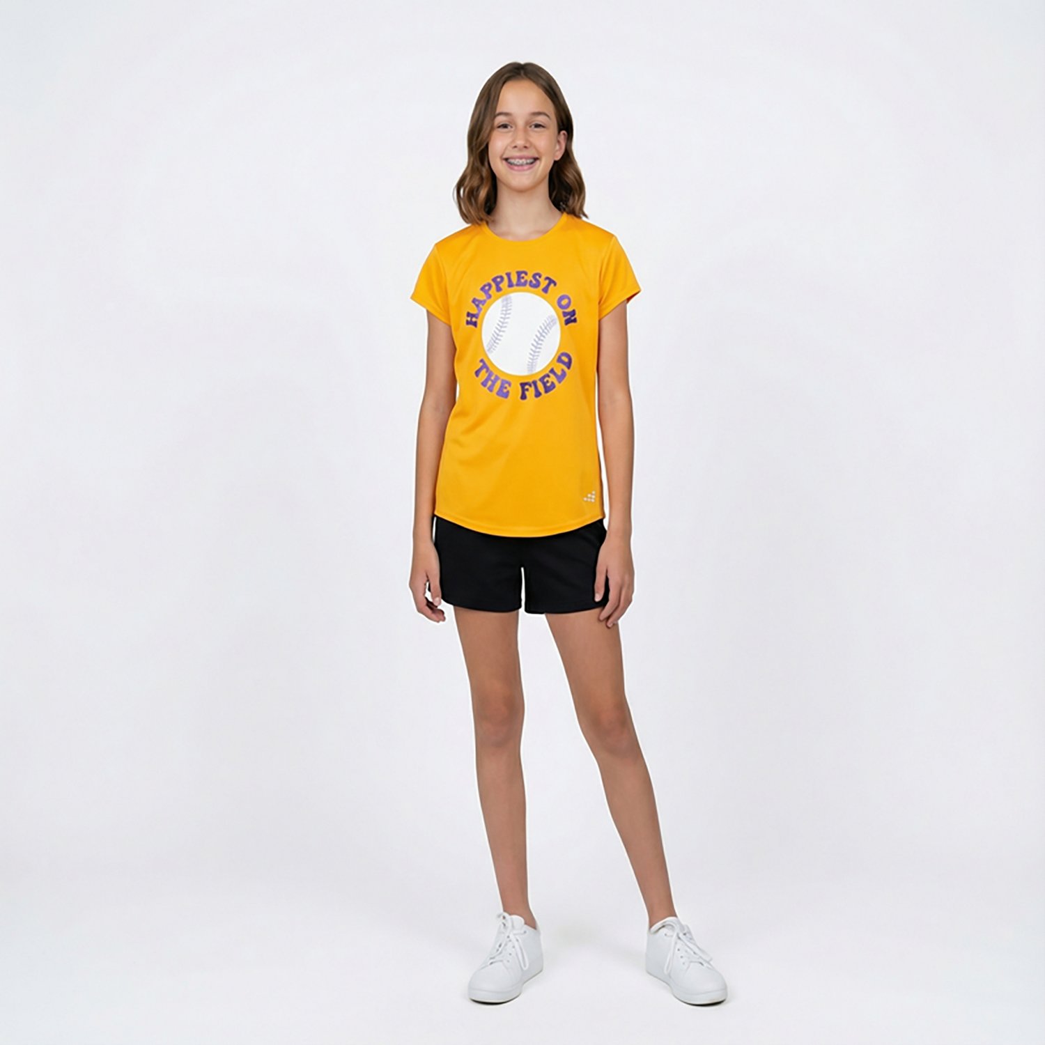 BCG Girls' Training Turbo Softball Field Graphic Short Sleeve T-shirt