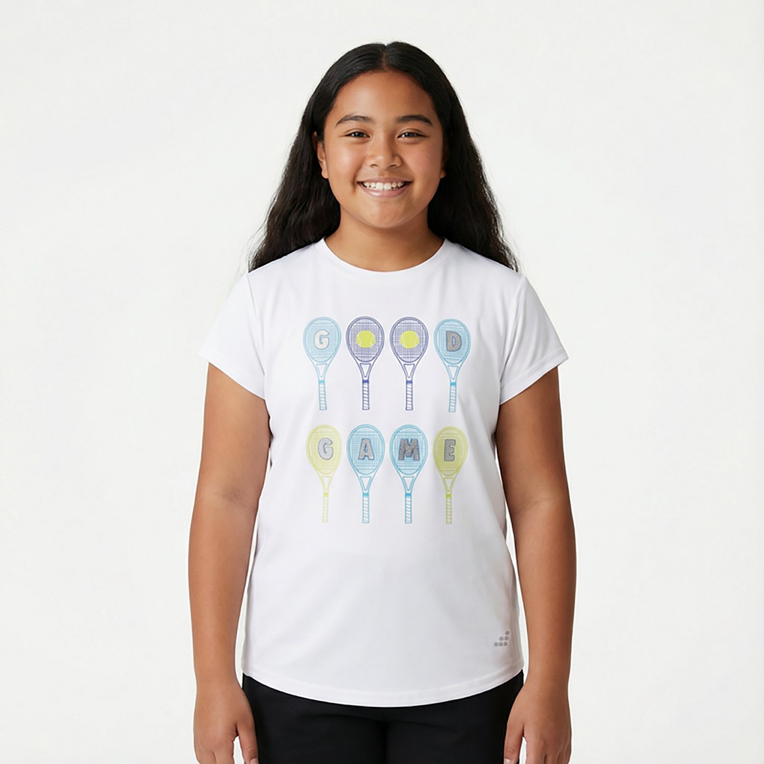BCG Girls' Training Turbo Good Tennis Graphic Short Sleeve T-shirt - view number 2