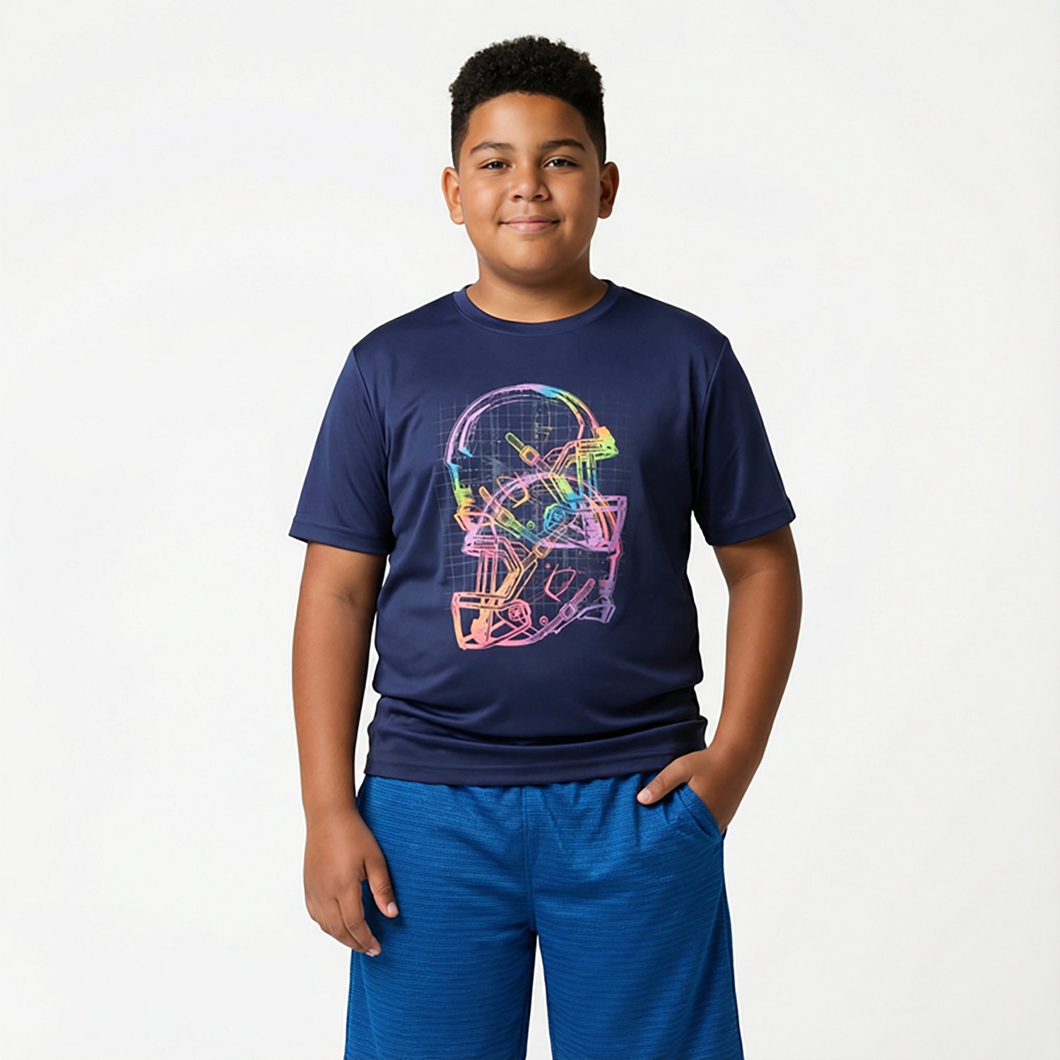 BCG Boys' Turbo Football Helmet Short Sleeve T-shirt - view number 2