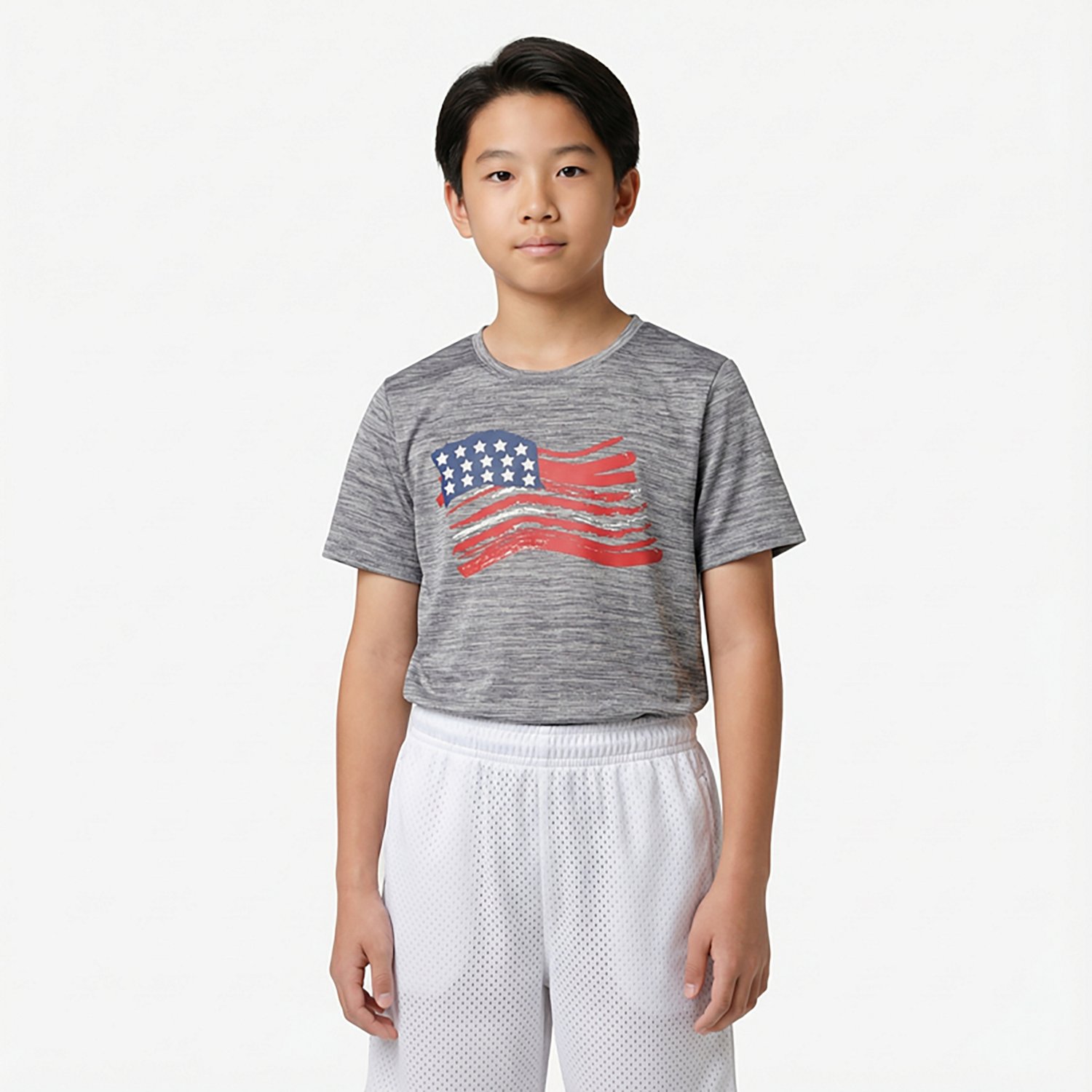 BCG Boys' Turbo USA Flag Graphic T-shirt - view number 2