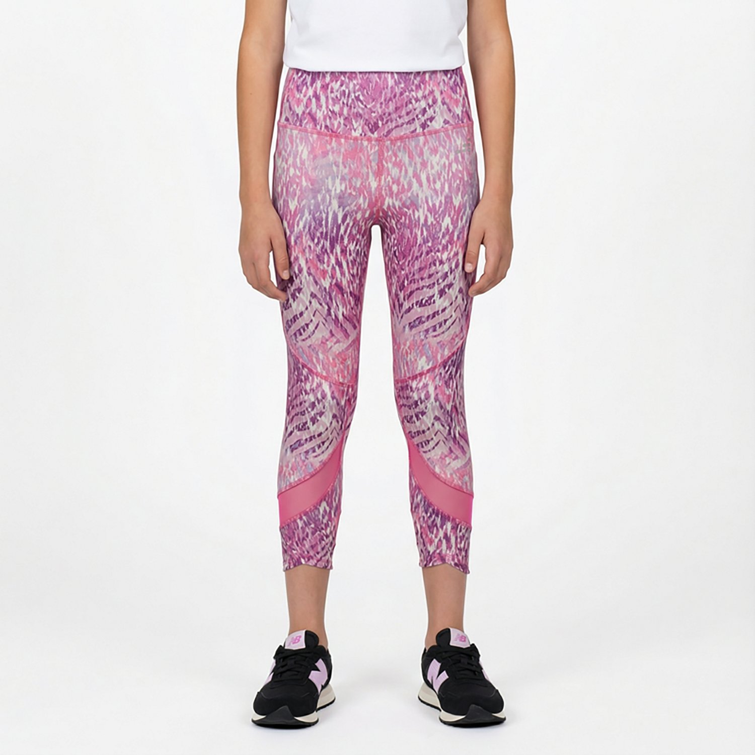 BCG Girls' High Rise Mesh Printed Leggings - view number 2