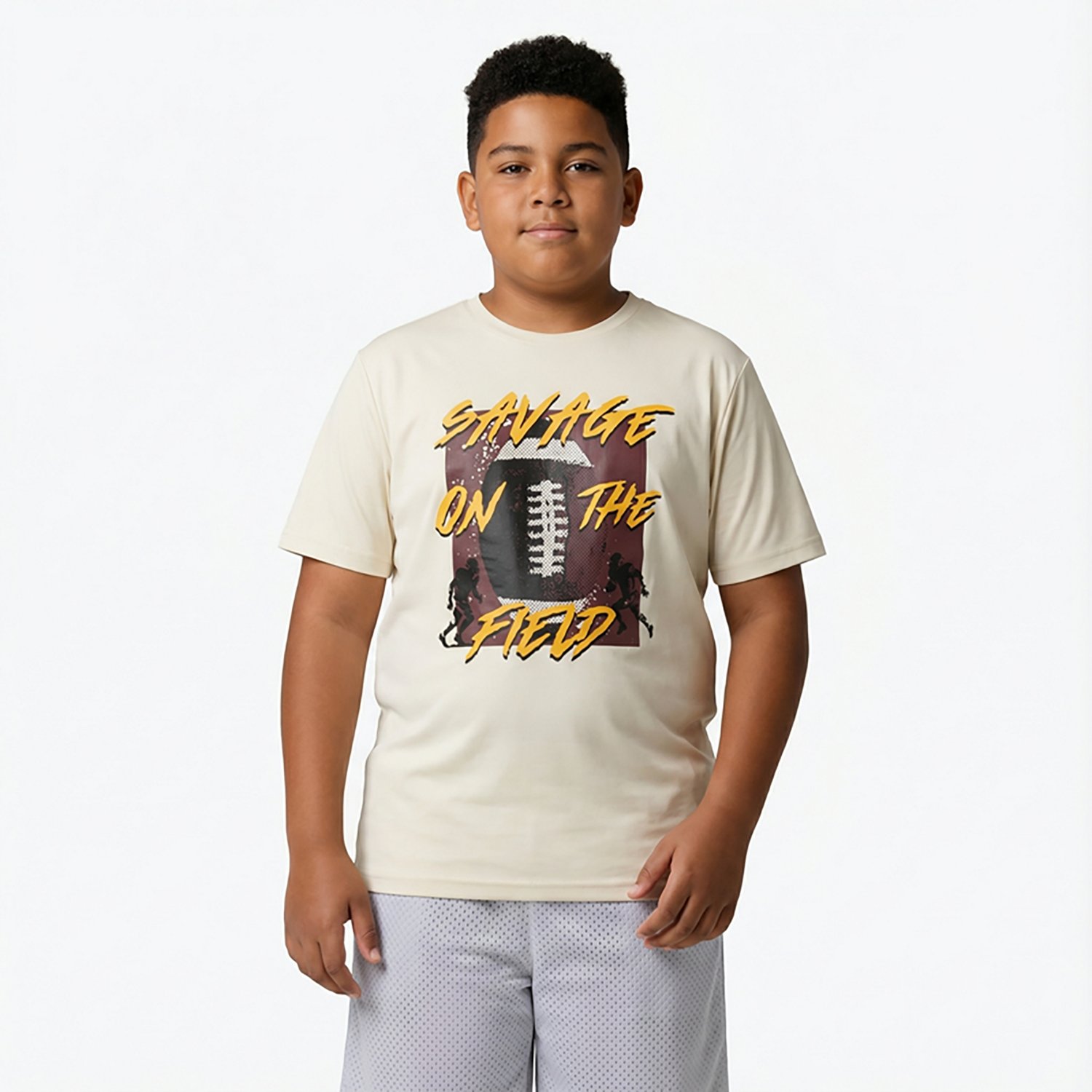 BCG Boys' Turbo Graphic Savage On The Field Short Sleeve T-shirt - view number 2