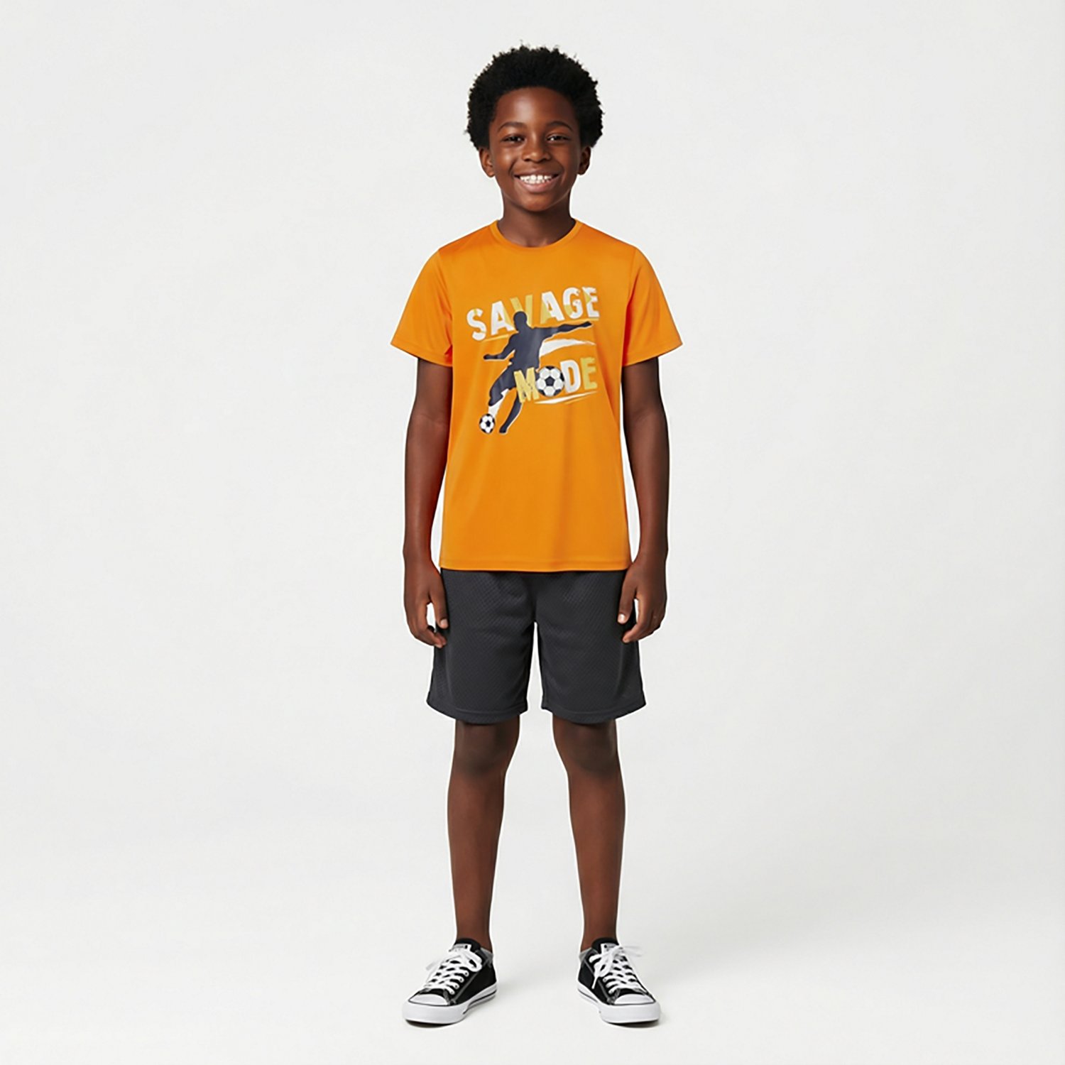 BCG Boys' Turbo Savage Mode Short Sleeve T-shirt