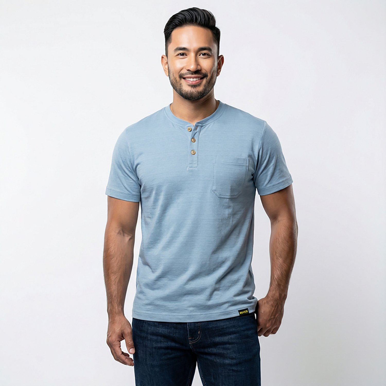 Brazos Men's Contractor Pocket Short Sleeve Henley T-shirt - view number 2