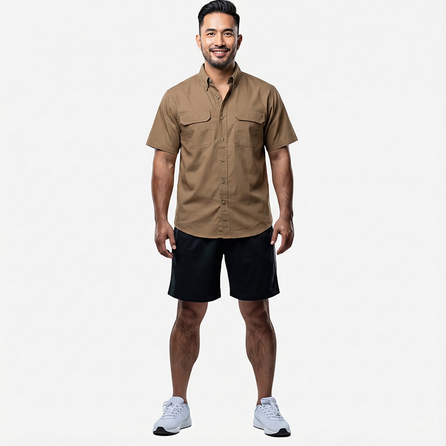 Brazos Men's Contractor Ripstop Button Down Shirt