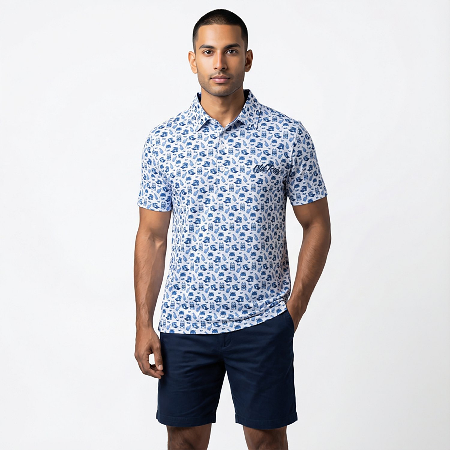 Old Row Men's #1 Pregamer Printed Polo - view number 2