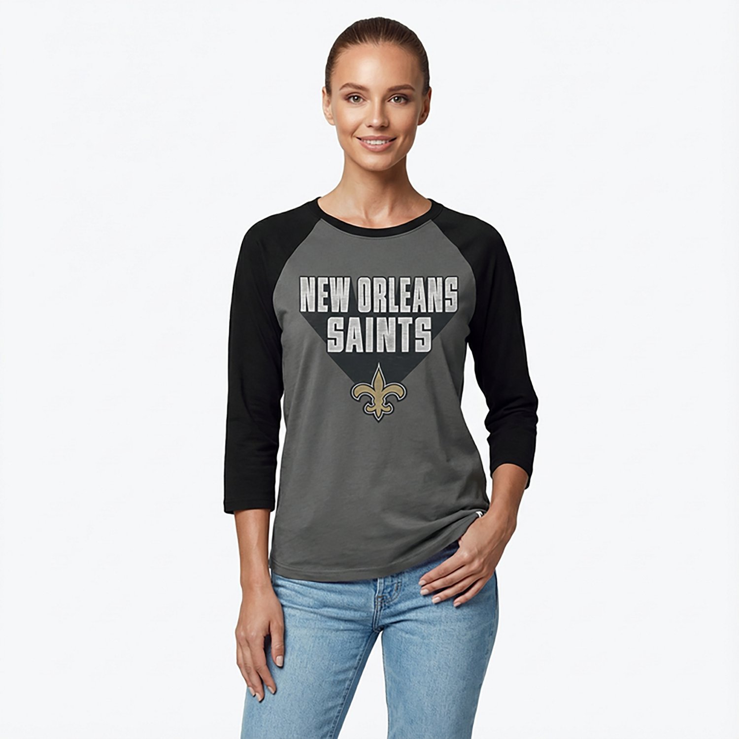47 Women's Saints Jetset Ava Raglan T-shirt
