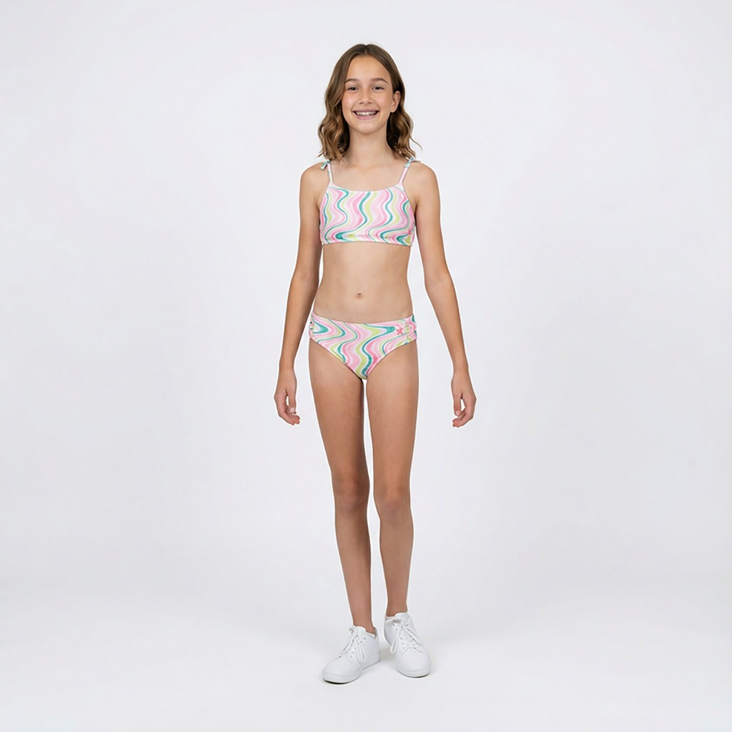 Hurley Girls' Honey Comb Bandeau Bikini