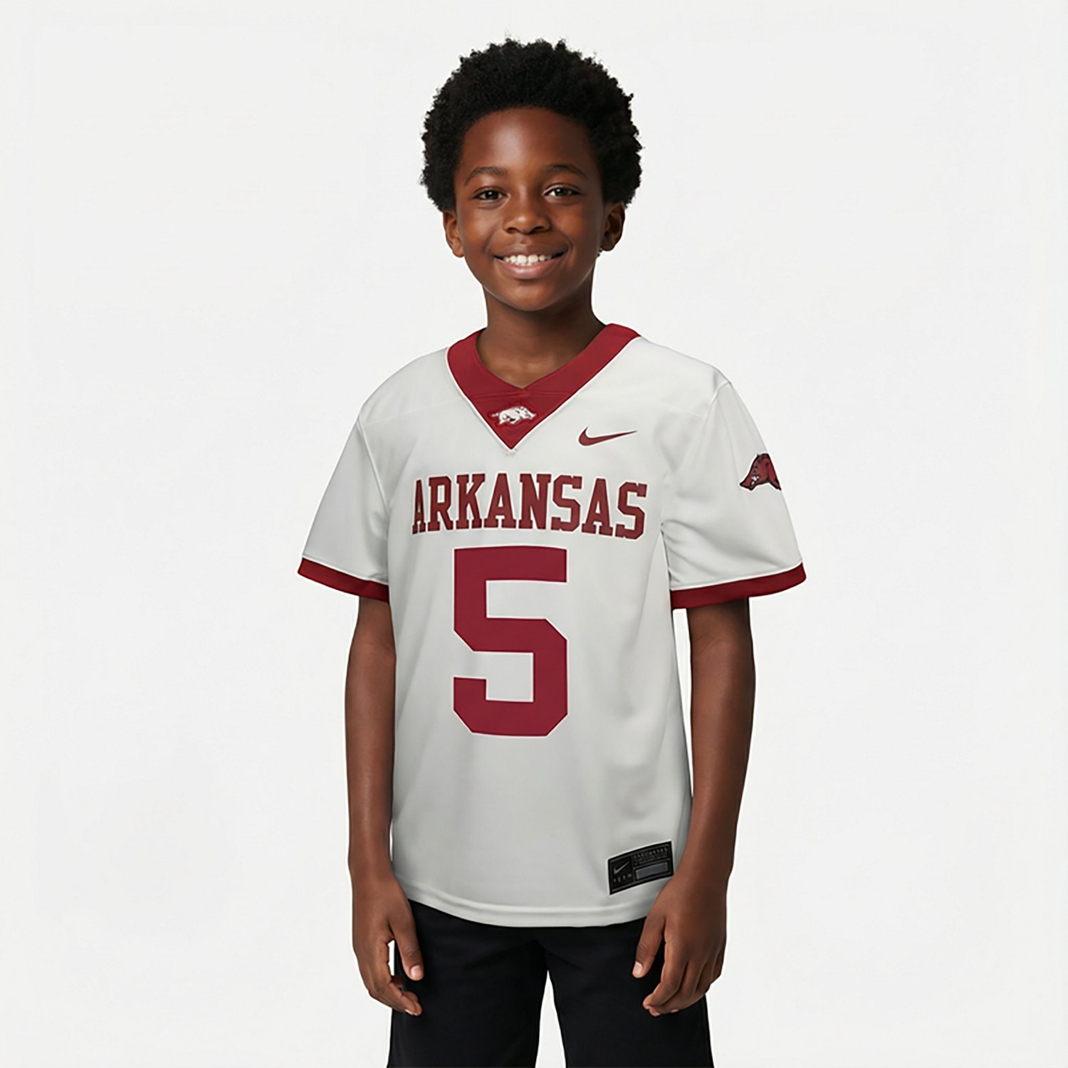 Youth Nike 5 Arkansas Razorbacks Untouchable Football Jersey - view number 2