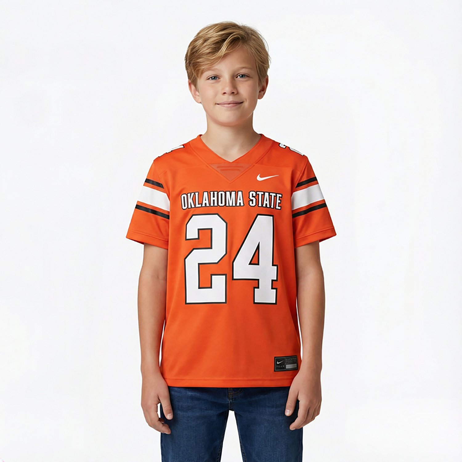 Youth Nike 24 Oklahoma State Cowboys Untouchable Football Jersey - view number 2
