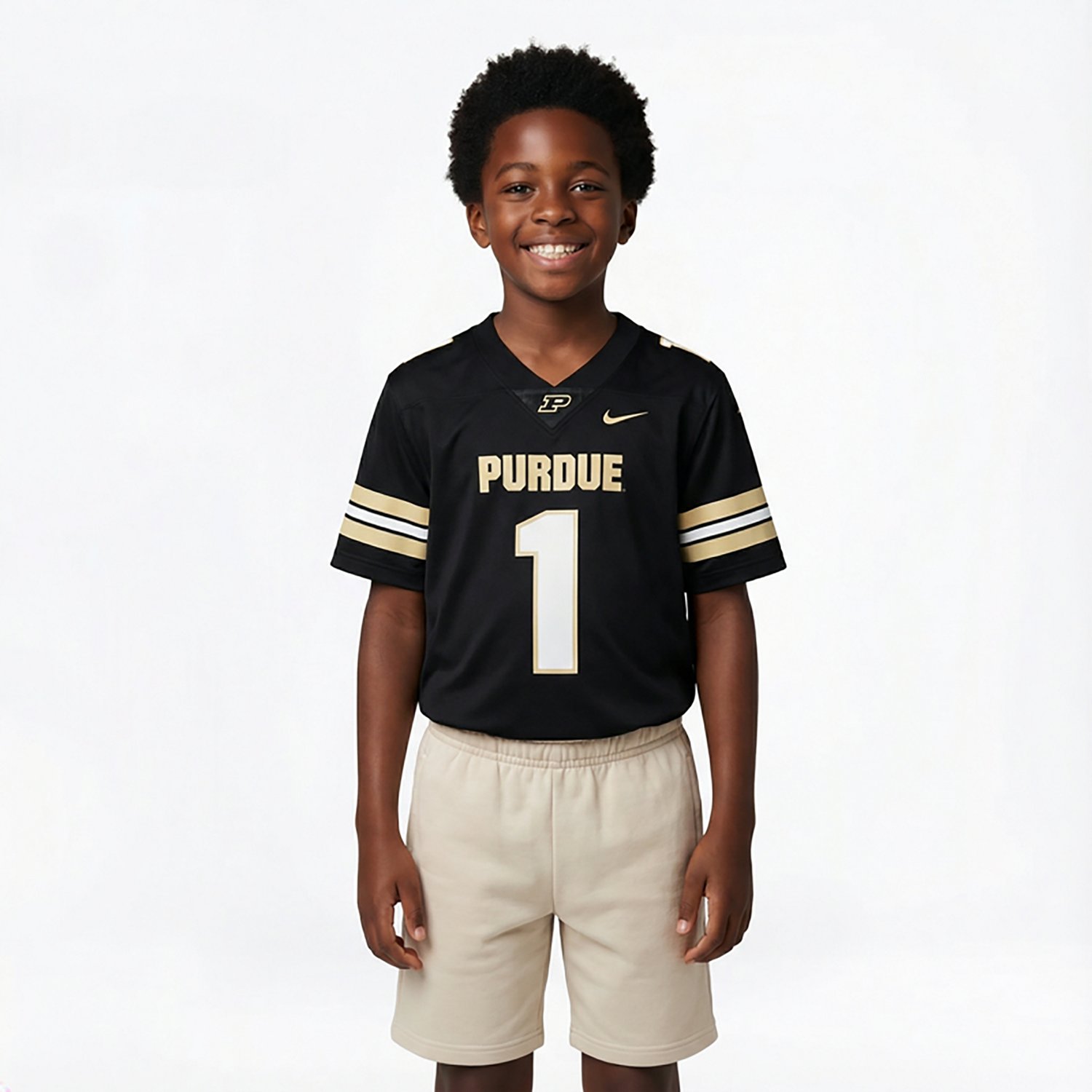 Youth Nike 1 Purdue Boilermakers Untouchable Football Jersey - view number 2