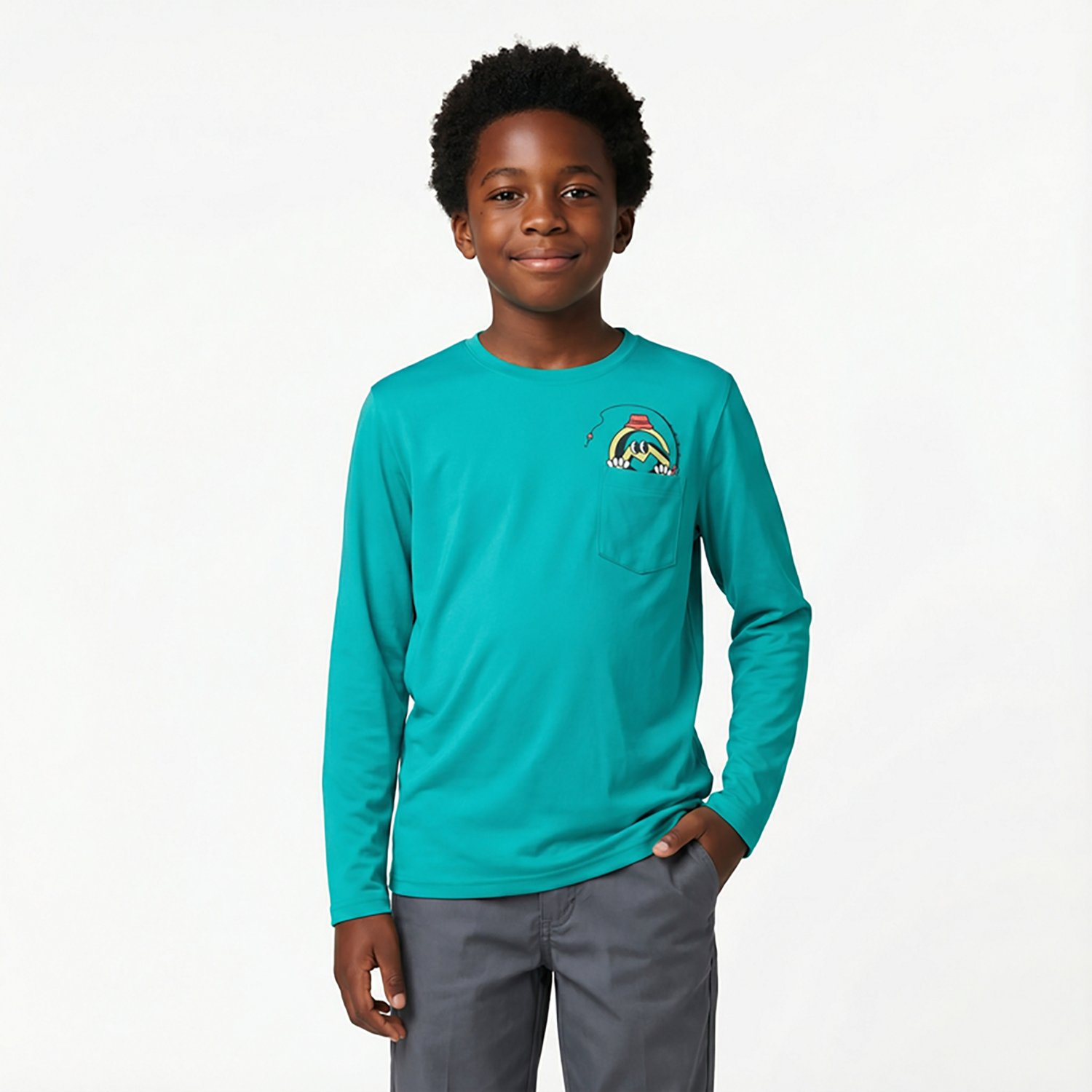 Magellan Outdoors Boys' Fishing Buddy Long Sleeve Graphic T-shirt                                                                - view number 2