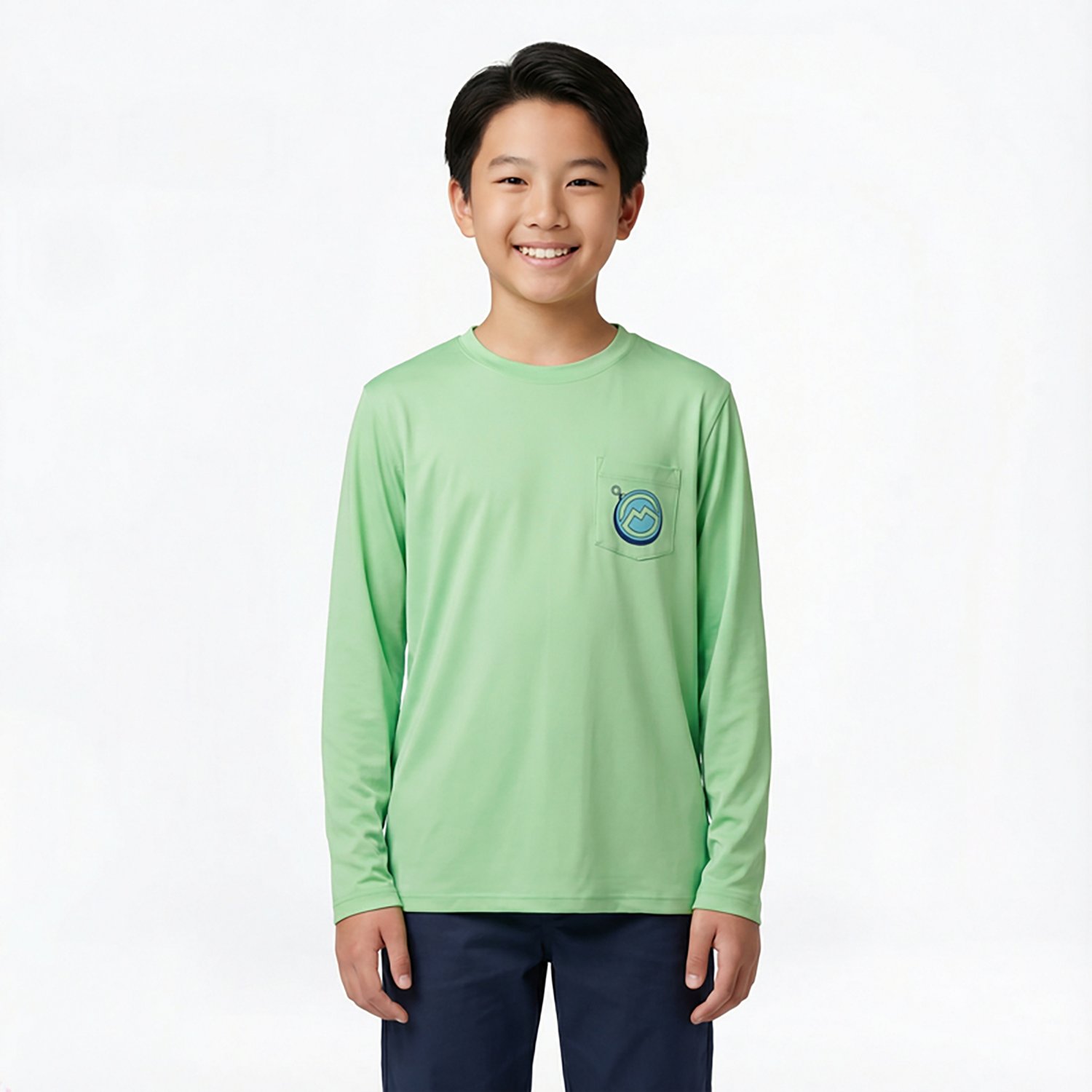 Magellan Outdoors Boys' Camp Necessities Graphic Crew Long Sleeve T-shirt - view number 2