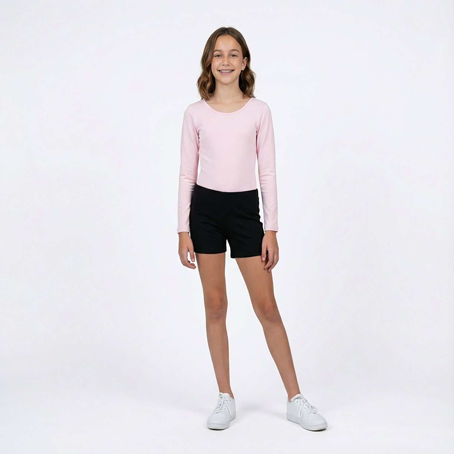 Rainbeau Moves Girls' Nylon Long Sleeve Leotard