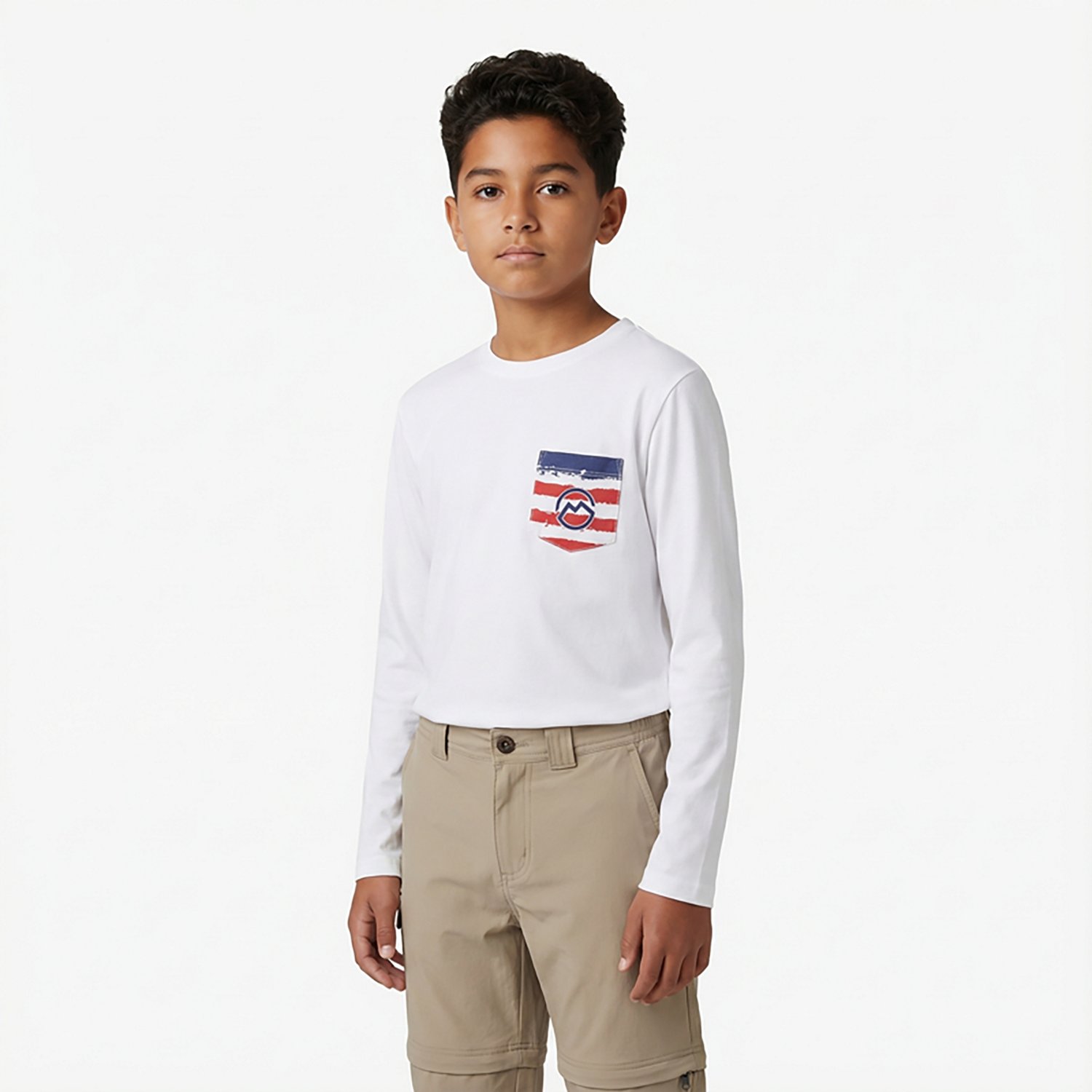 Magellan Outdoors Boys' Americana Bass Long Sleeve Graphic T-shirt