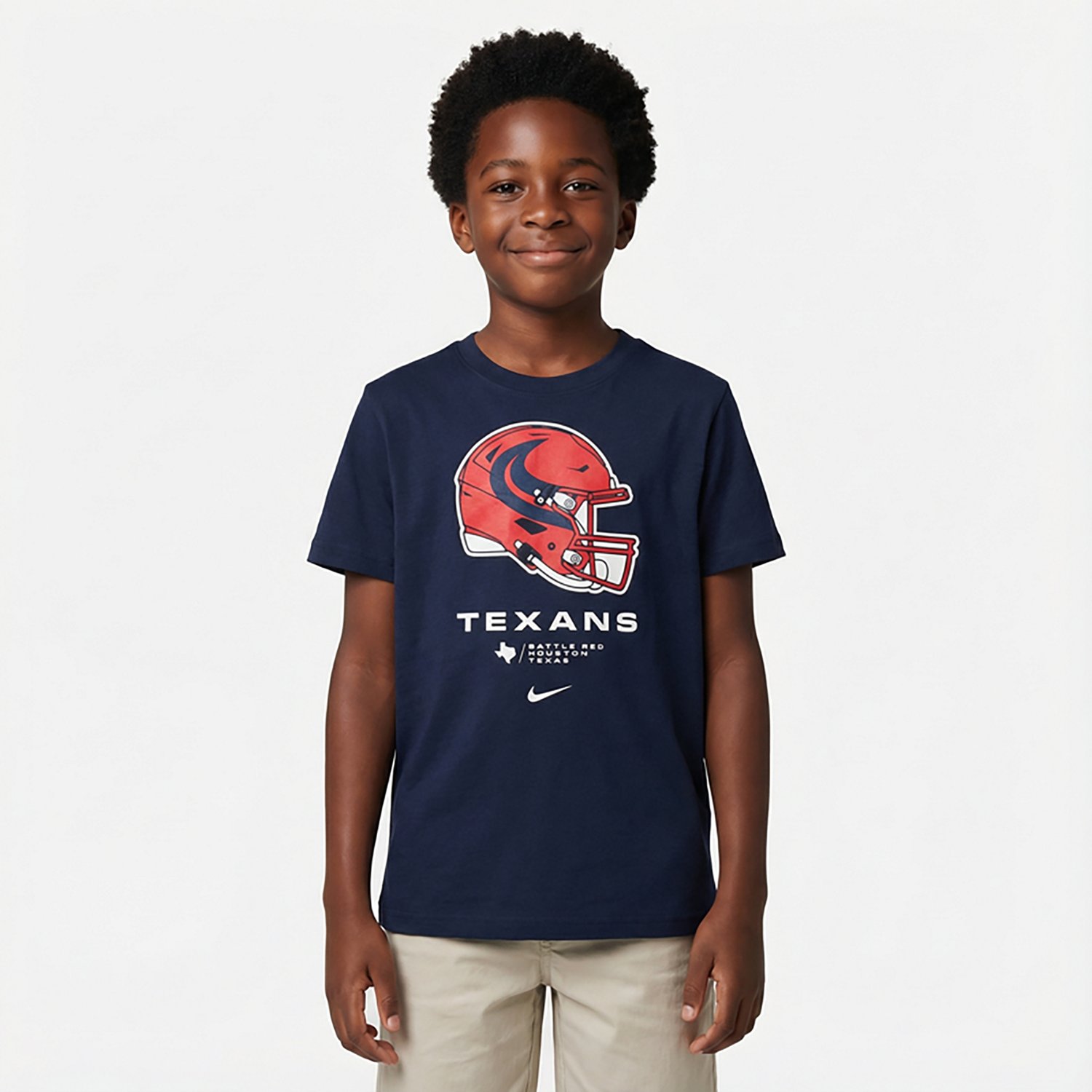 Nike Boys' Houston Texans Helmet Graphic T-shirt - view number 2