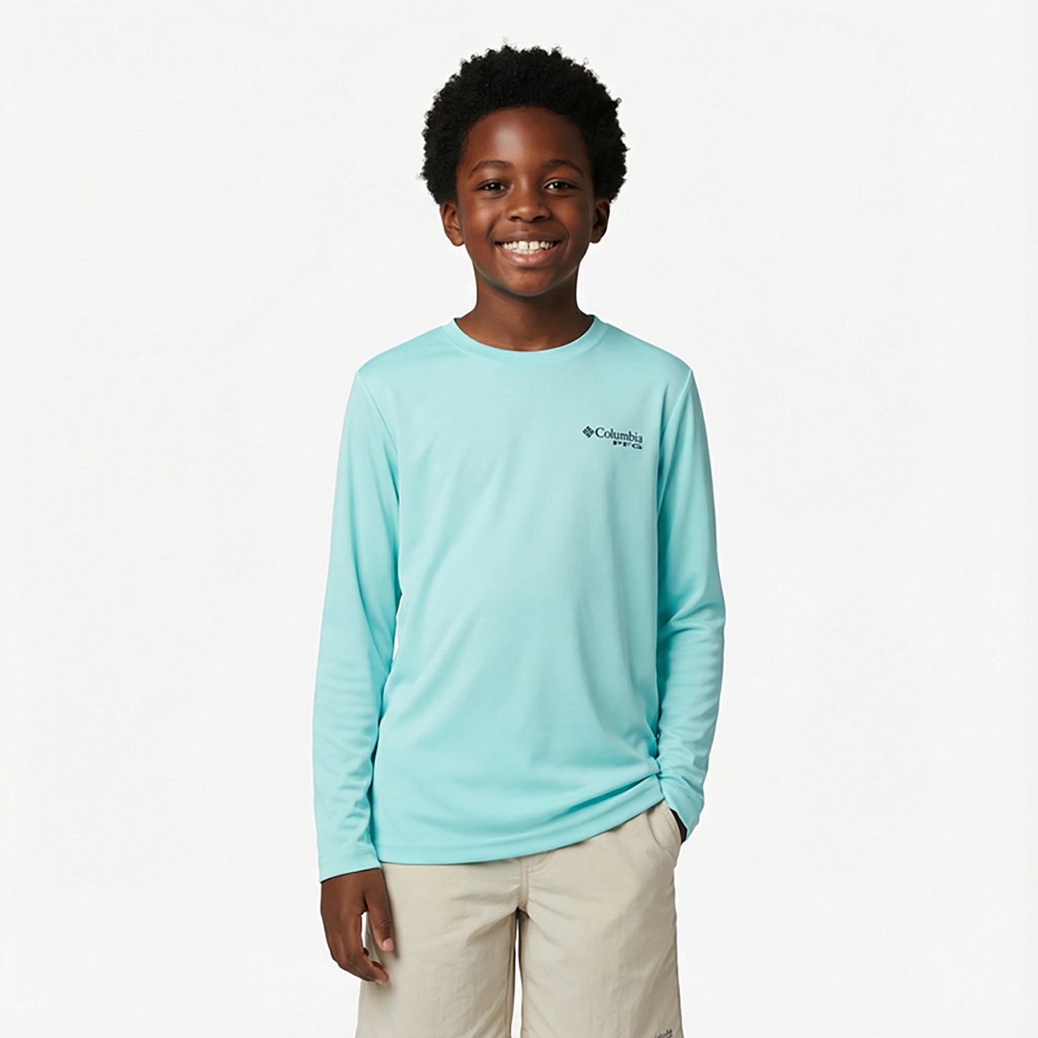 Columbia Sportswear Boys' Terminal Tackle PFG Fins and Stripes Long Sleeve T-shirt - view number 2