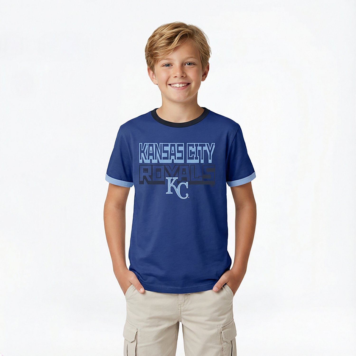 47 Kids' Royals Jump Up Changeup T-shirt - view number 2