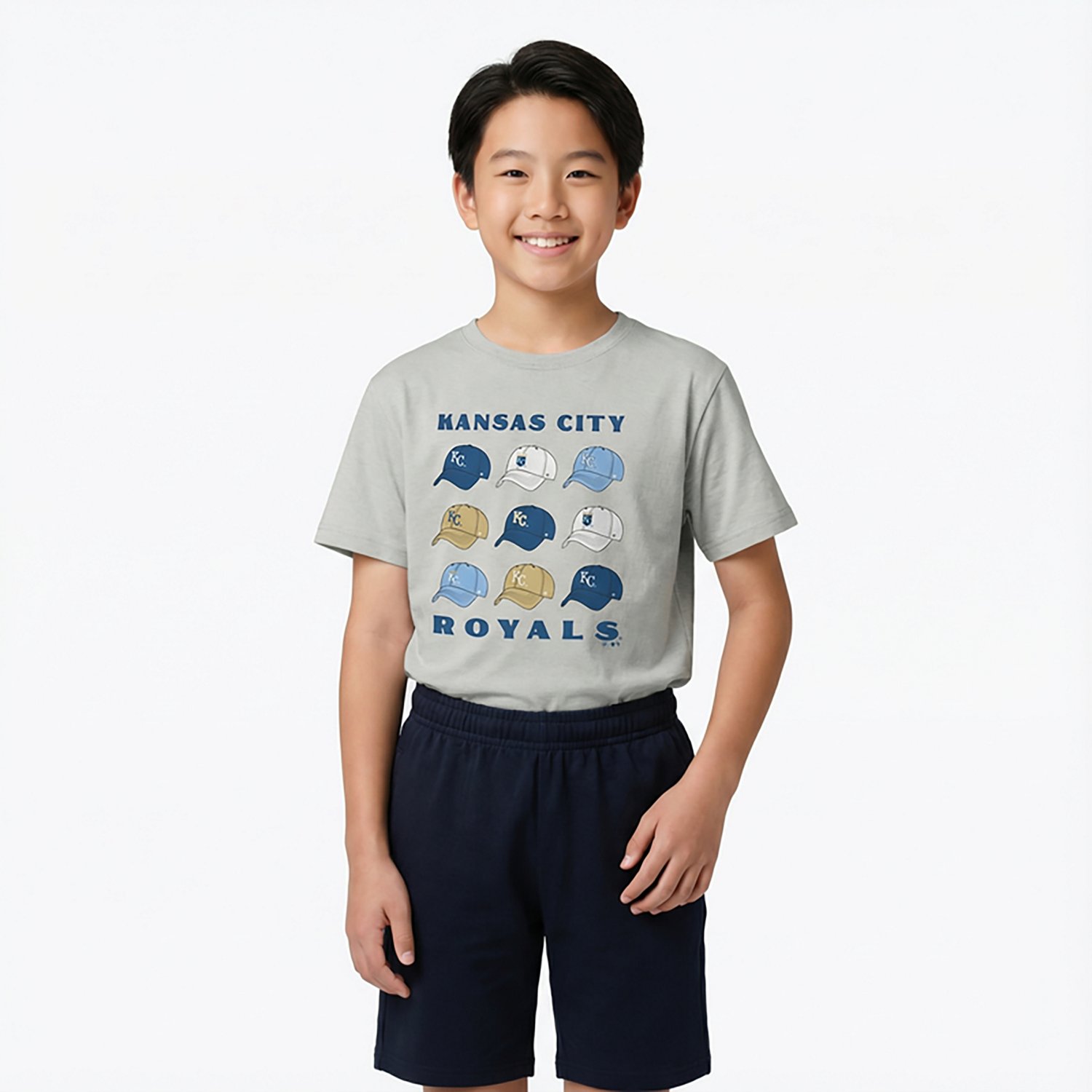47 Brand Youth Royals Cap Off Franklin Short Sleeve T-shirt