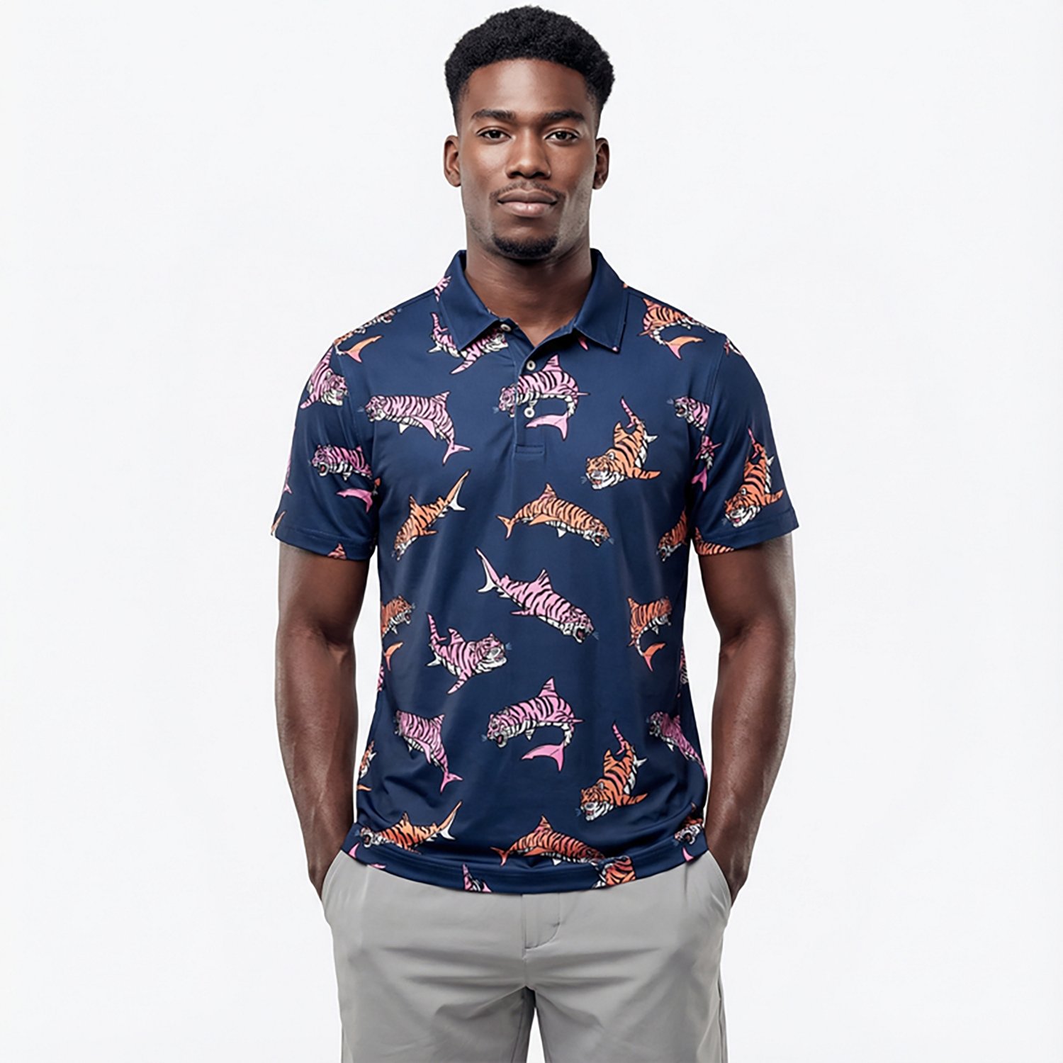 Chubbies Men's The King of the Sea Performance Polo Shirt - view number 2
