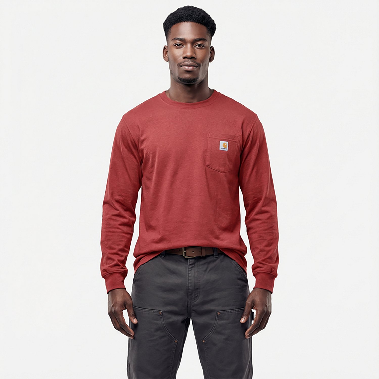 Carhartt Men's Loose Fit Heavy Weight Long Sleeve Pocket C Graphic Tee - view number 2