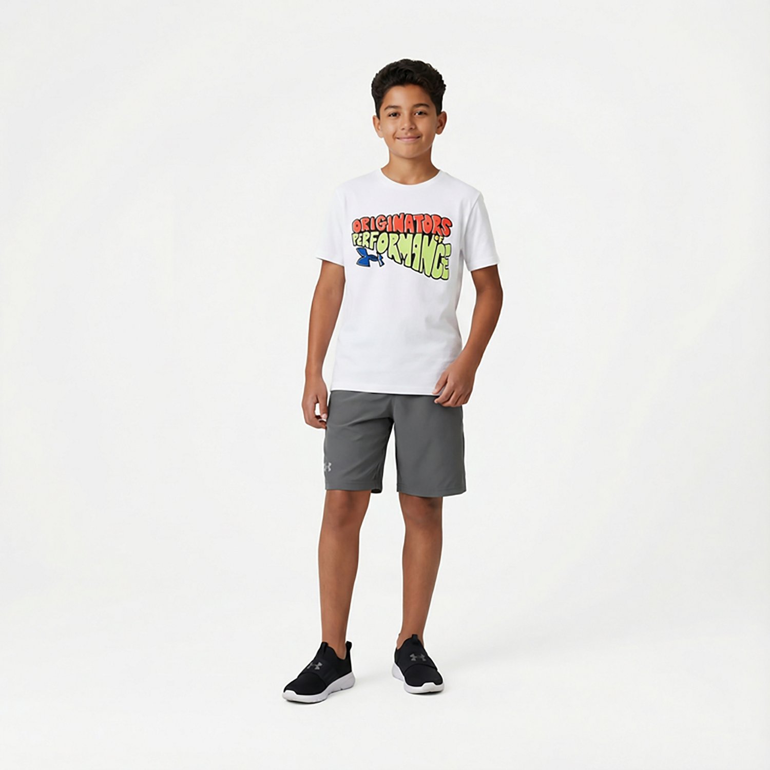 Under Armour Boys' BTS Cartoon Wordmark Short Sleeve Tee
