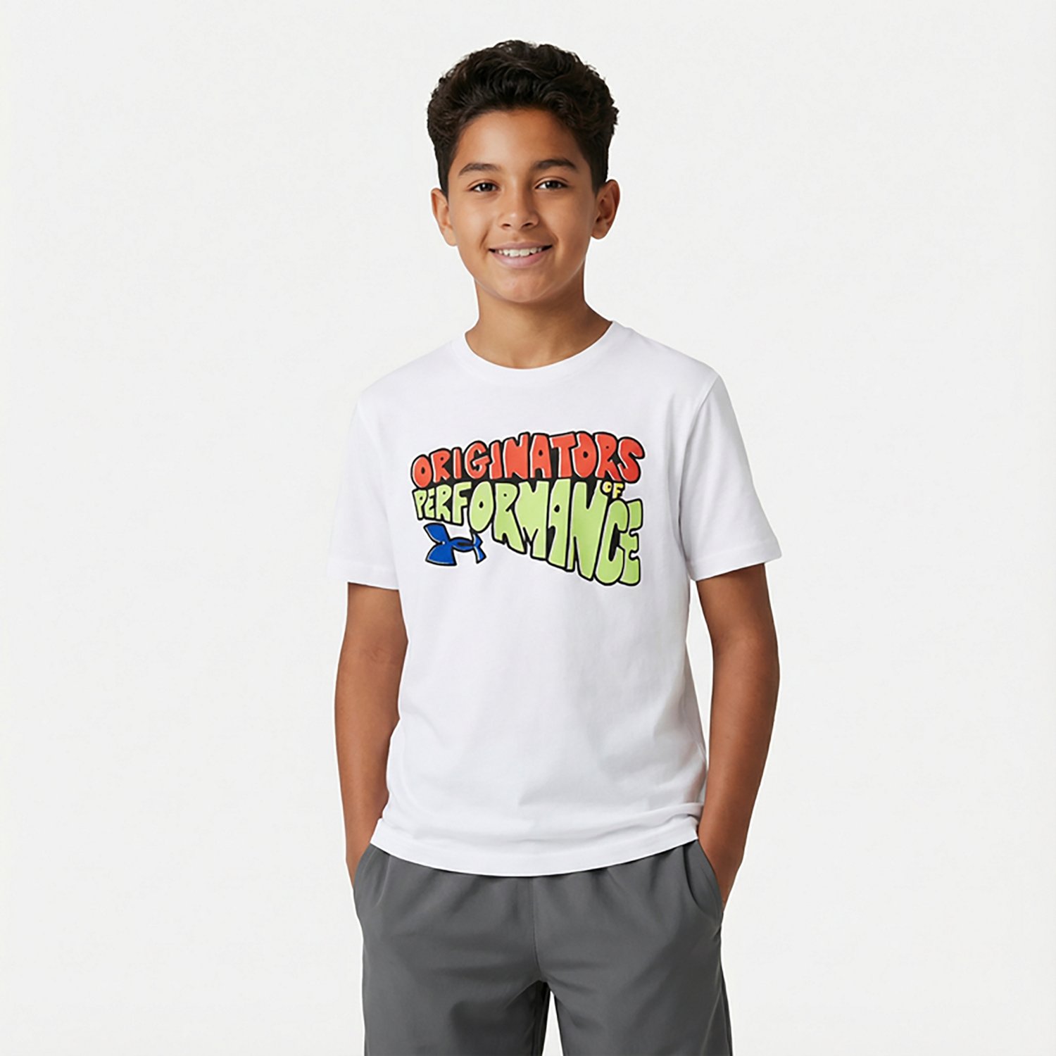 Under Armour Boys' BTS Cartoon Wordmark Short Sleeve Tee - view number 2