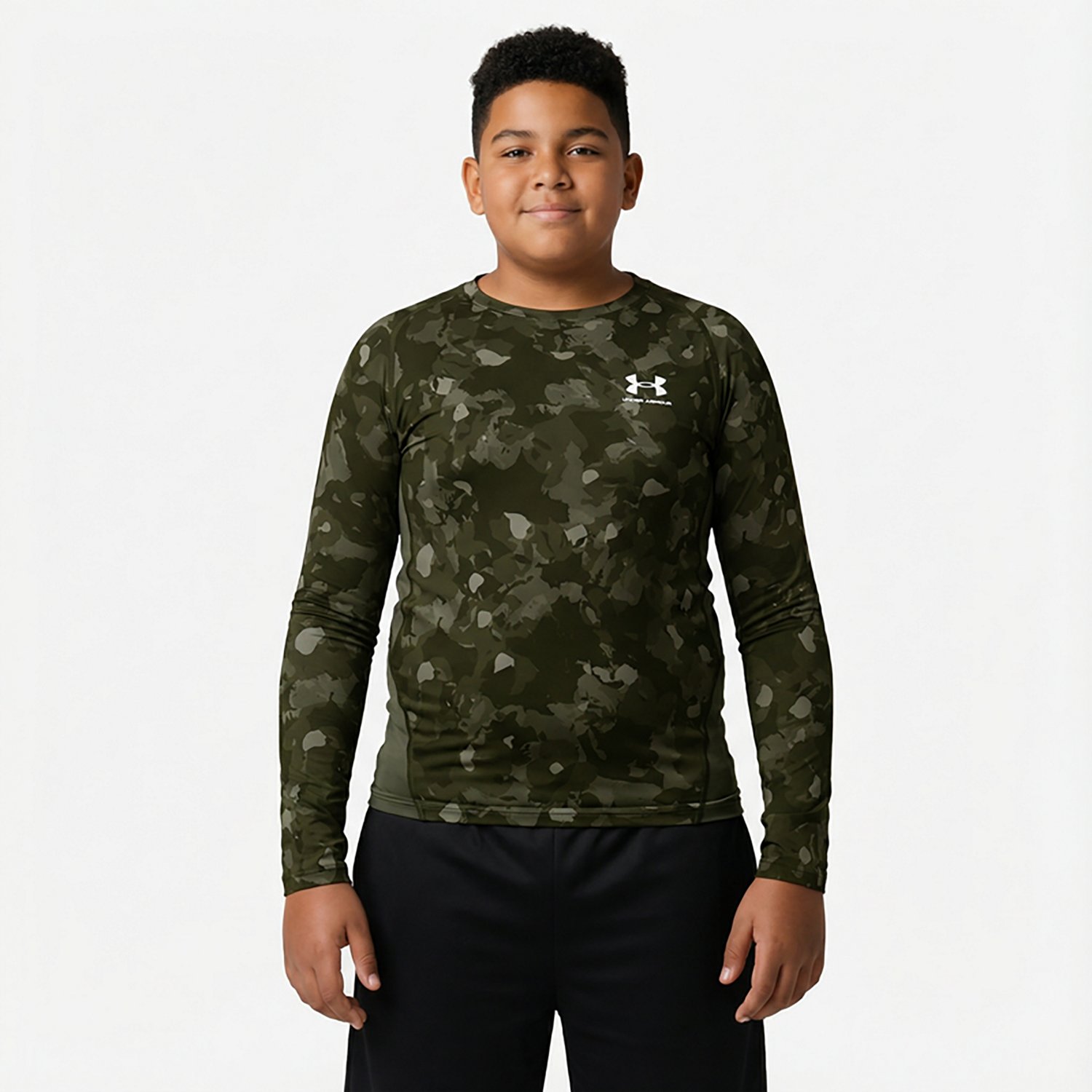 Under Armour Boys' Heat Geaar Armour Printed Long Sleeve Top - view number 2