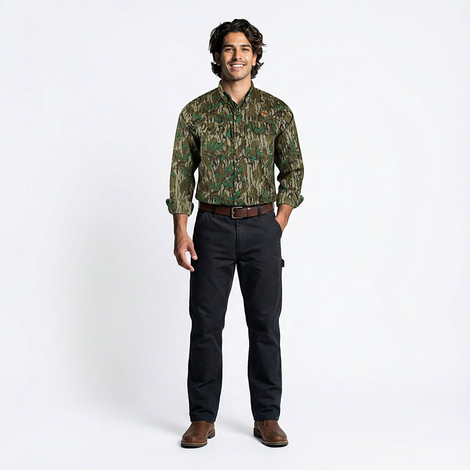 Drake Men's Ol' Tom Wingshooter Trey Long Sleeve Button Down Shirt