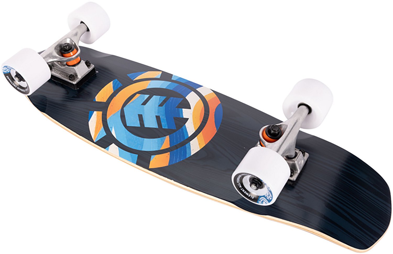 Element Blue Flower Diamond Tail 27 in Cruiser Skateboard