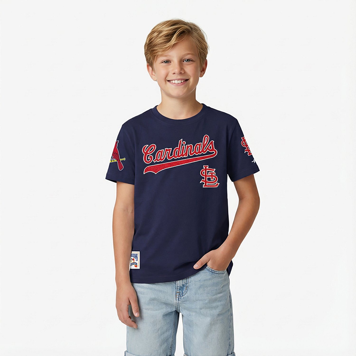 Pro Standard Boys' Cardinals Classic BB T-shirt - view number 2